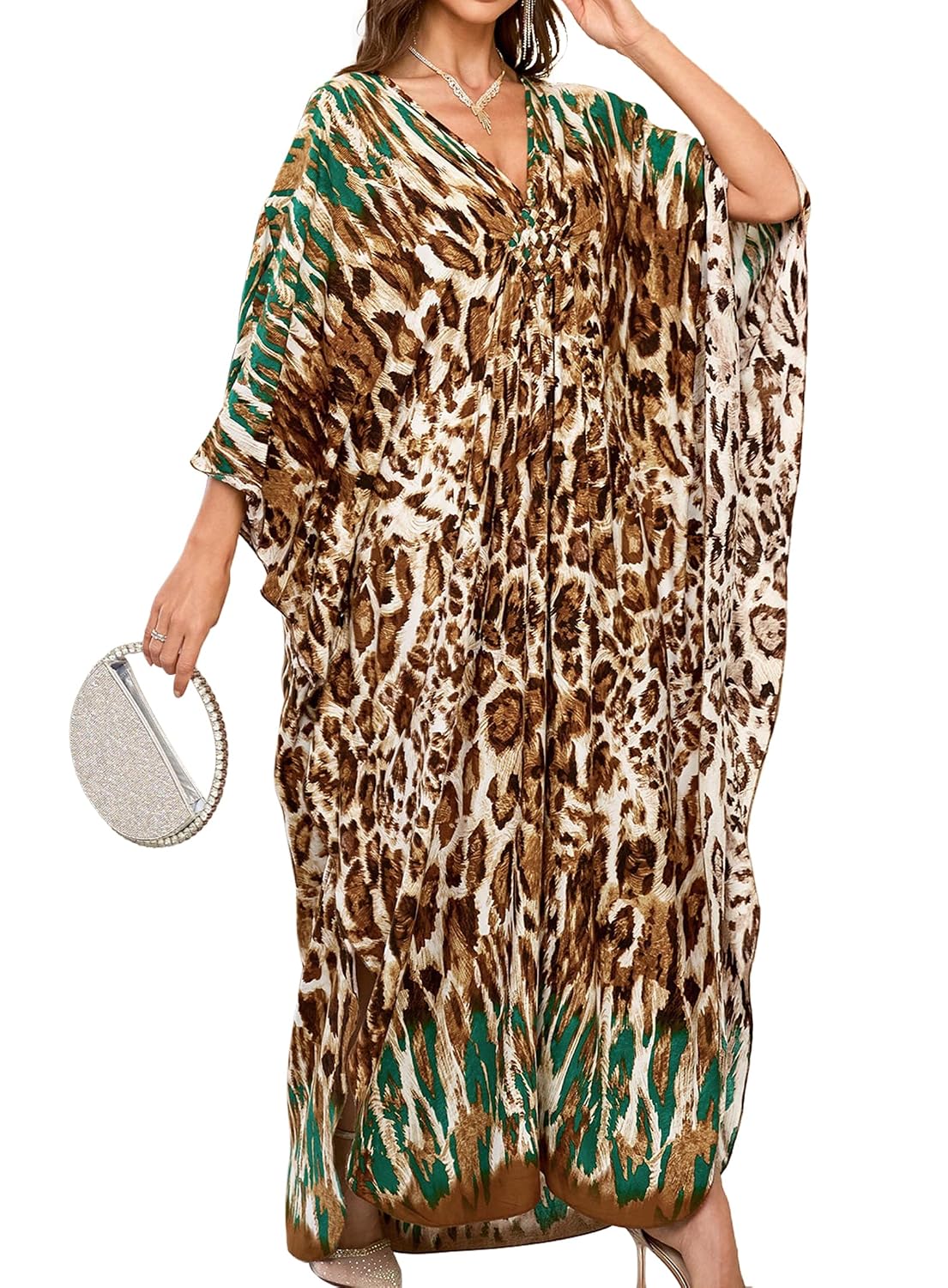 Floral Print Caftan Cover Up for Women — image 8