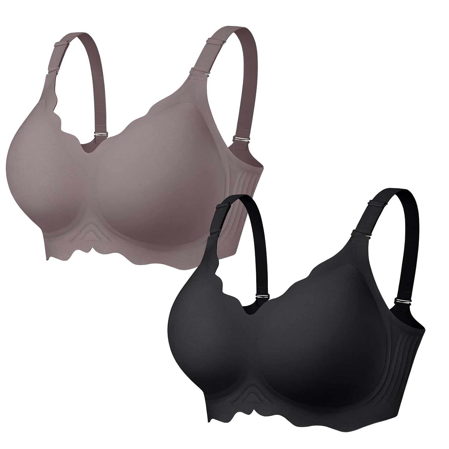 OEAK Women's Wireless Pushup Convertible Jelly Bra — image 11