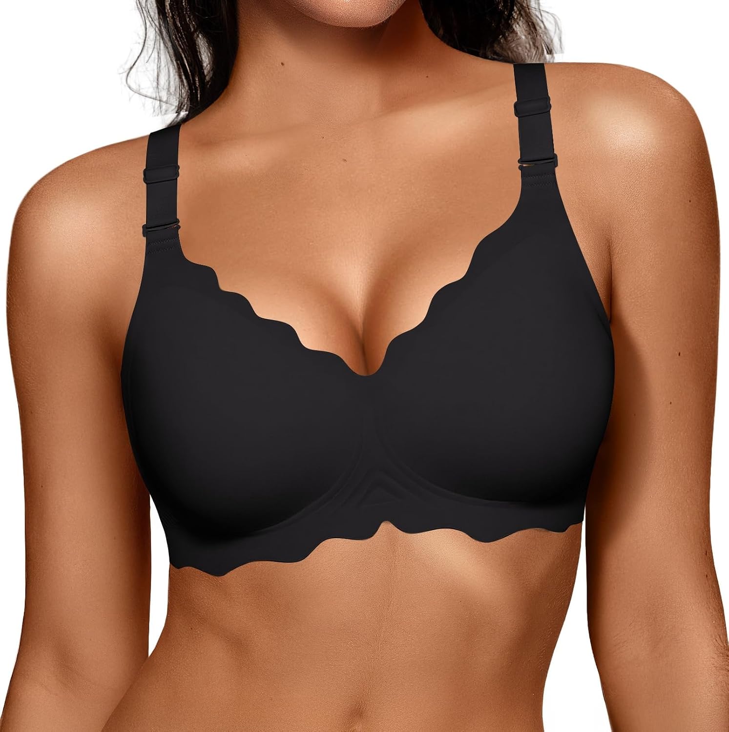 OEAK Jelly Wireless Pushup Convertible Bra