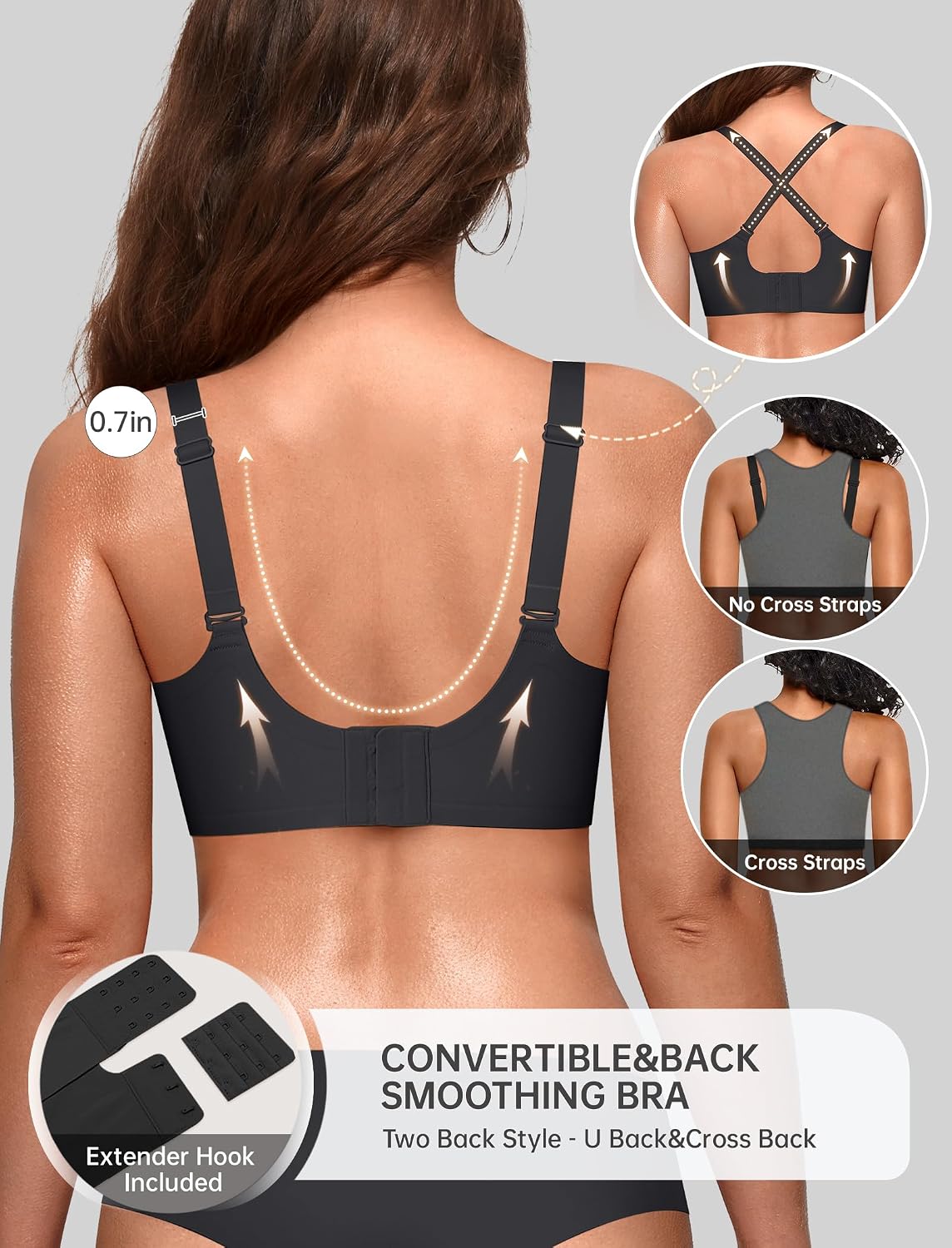OEAK Jelly Wireless Pushup Convertible Bra — image 3