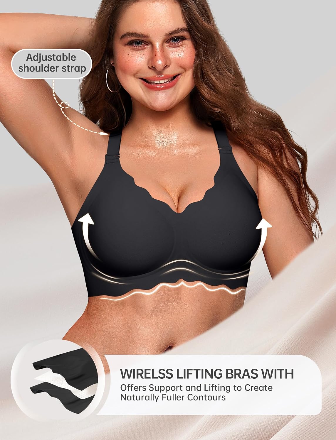 OEAK Jelly Wireless Pushup Convertible Bra — image 4