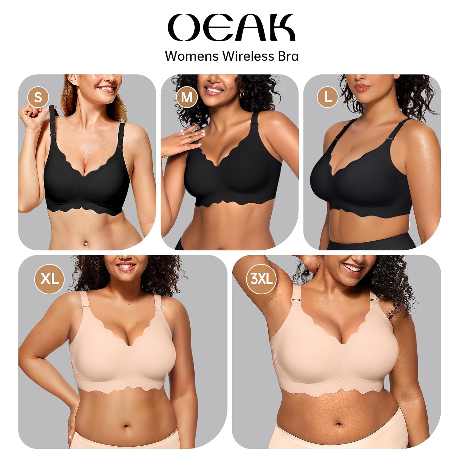 OEAK Jelly Wireless Pushup Convertible Bra — image 7