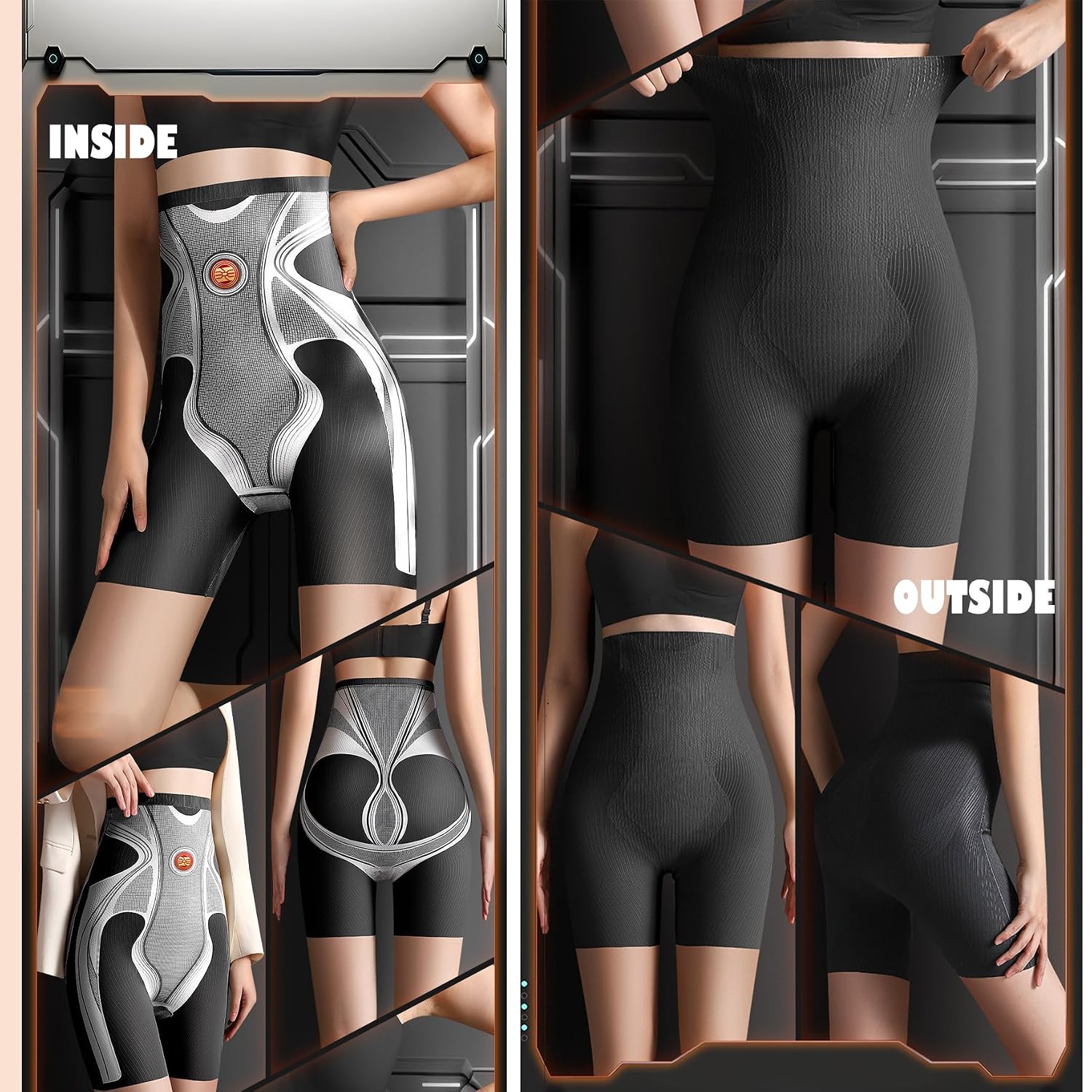 Ouruikia High Waist Tummy Control Shapewear Shorts — image 5