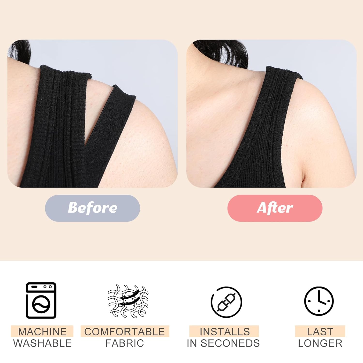 Sintege Bra Strap Holders for Slipping Straps — image 5