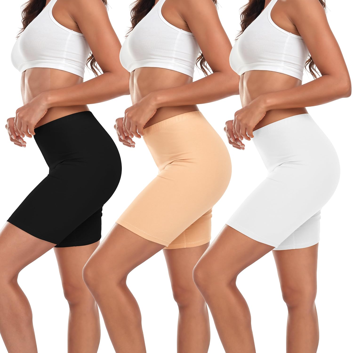 TUTUESTHER Cotton Slip Shorts for Women
