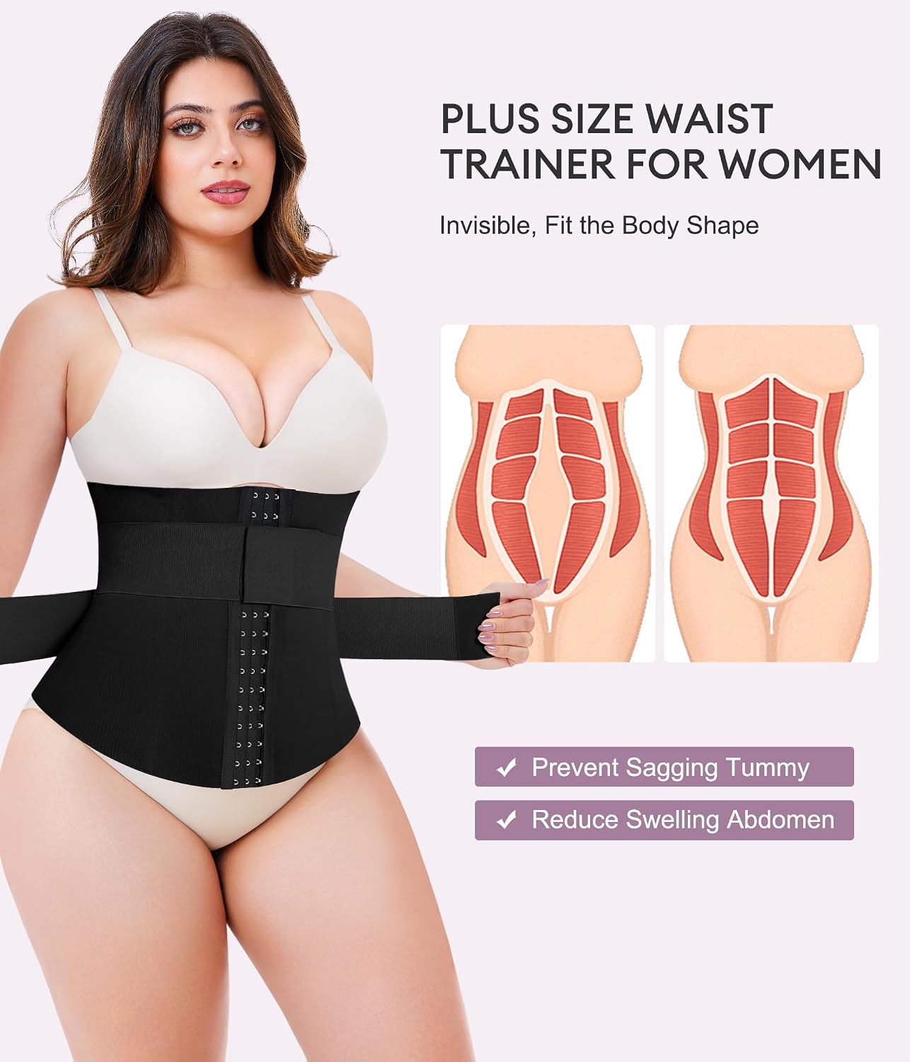 YERKOAD Plus Size Waist Trainer Corset — image 2