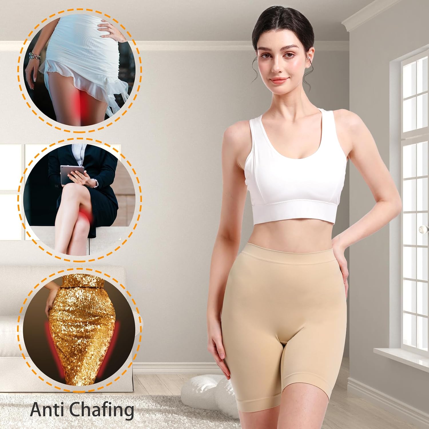 Geronmine High Waisted Seamless Slip Shorts — image 4