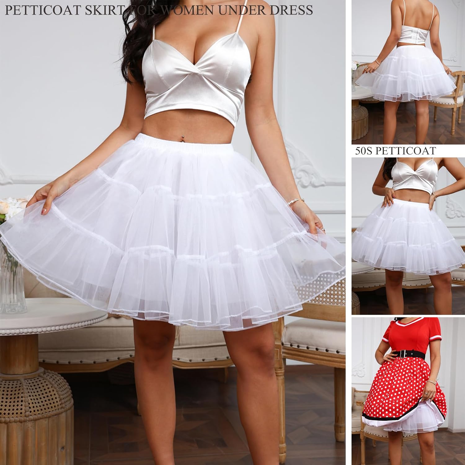 BABYONLINE Vintage Petticoat Tutu Slip Underskirt — image 2