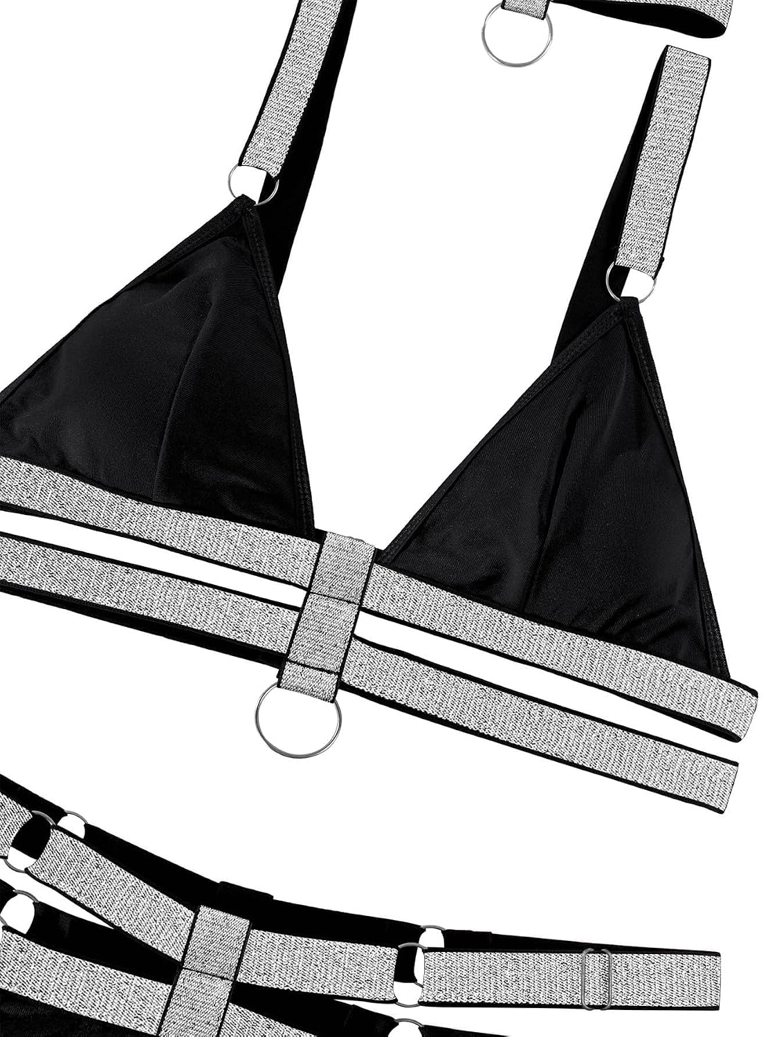 Lilosy 3-Piece Strappy Harness Lingerie Set — image 4