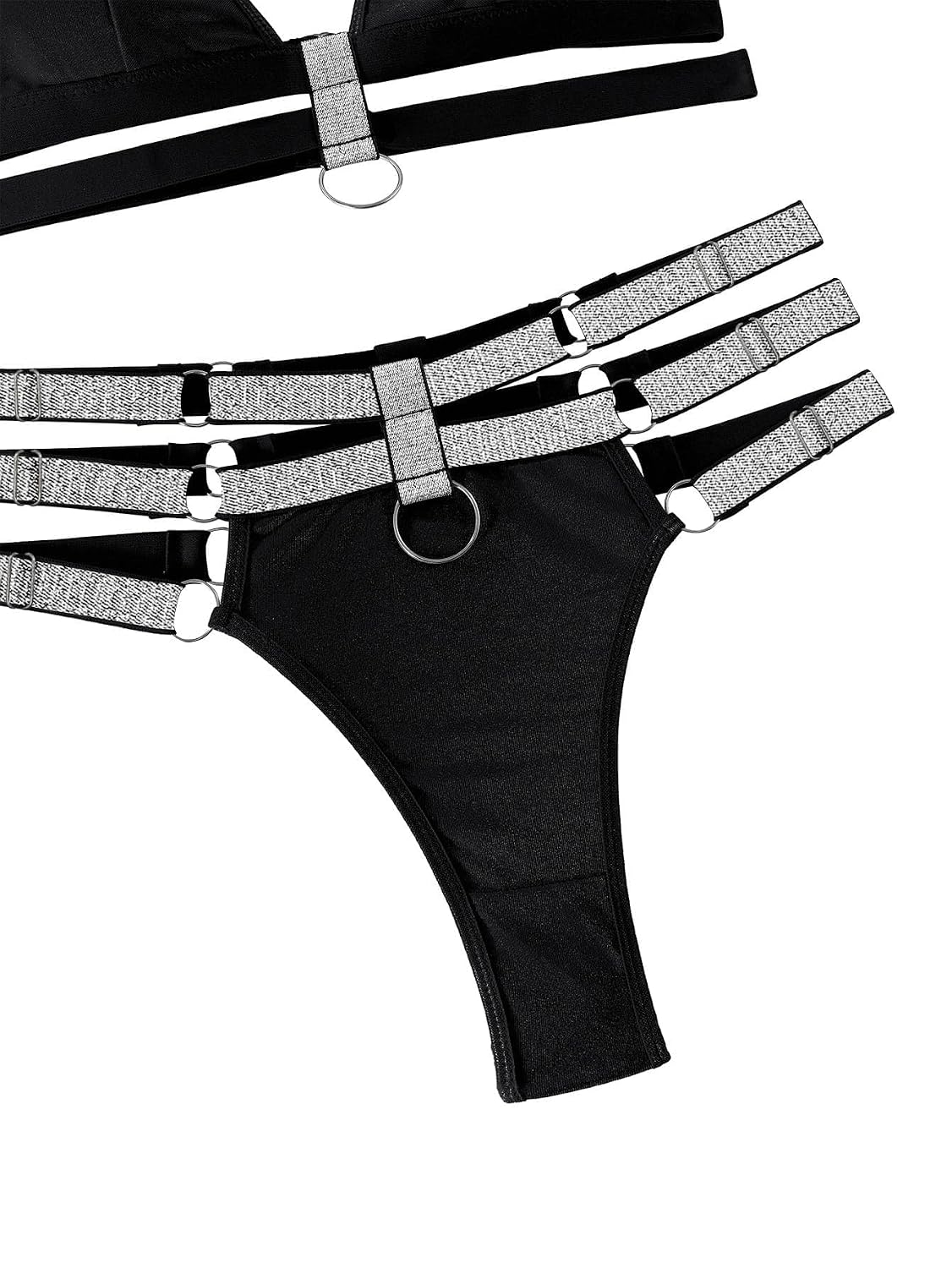 Lilosy 3-Piece Strappy Harness Lingerie Set — image 5