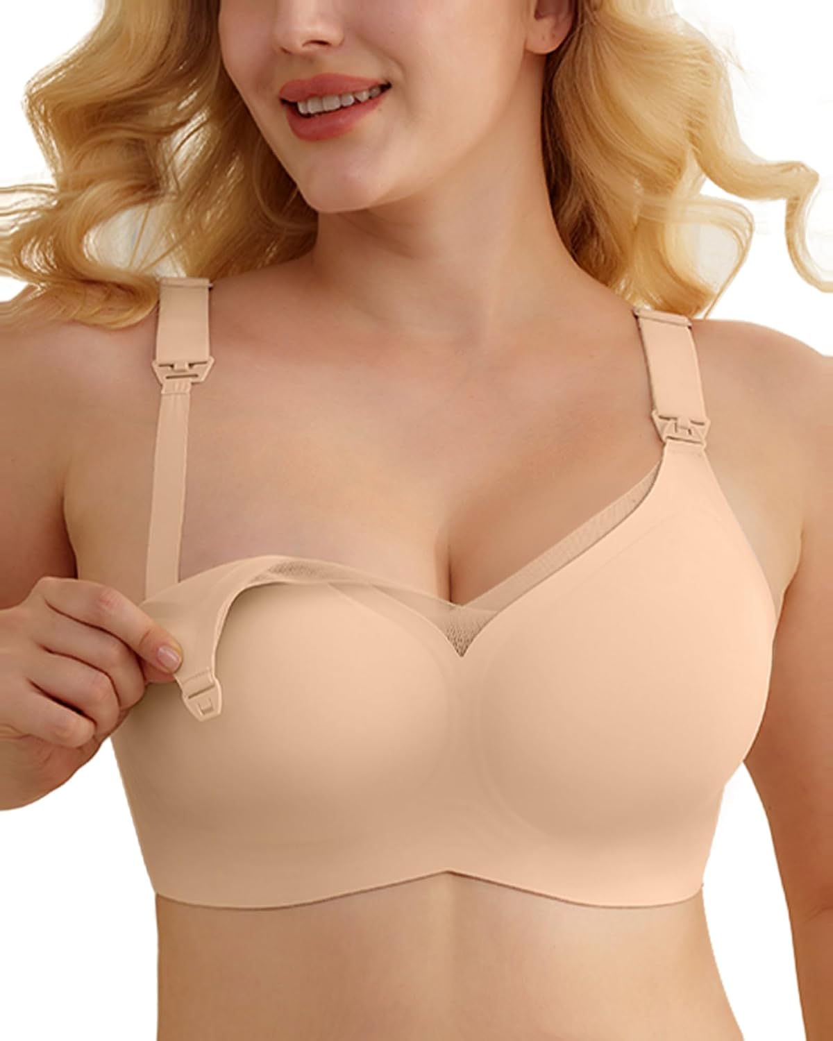 As Fairy Mesh Lace Seamless Nursing Bra for Maternity