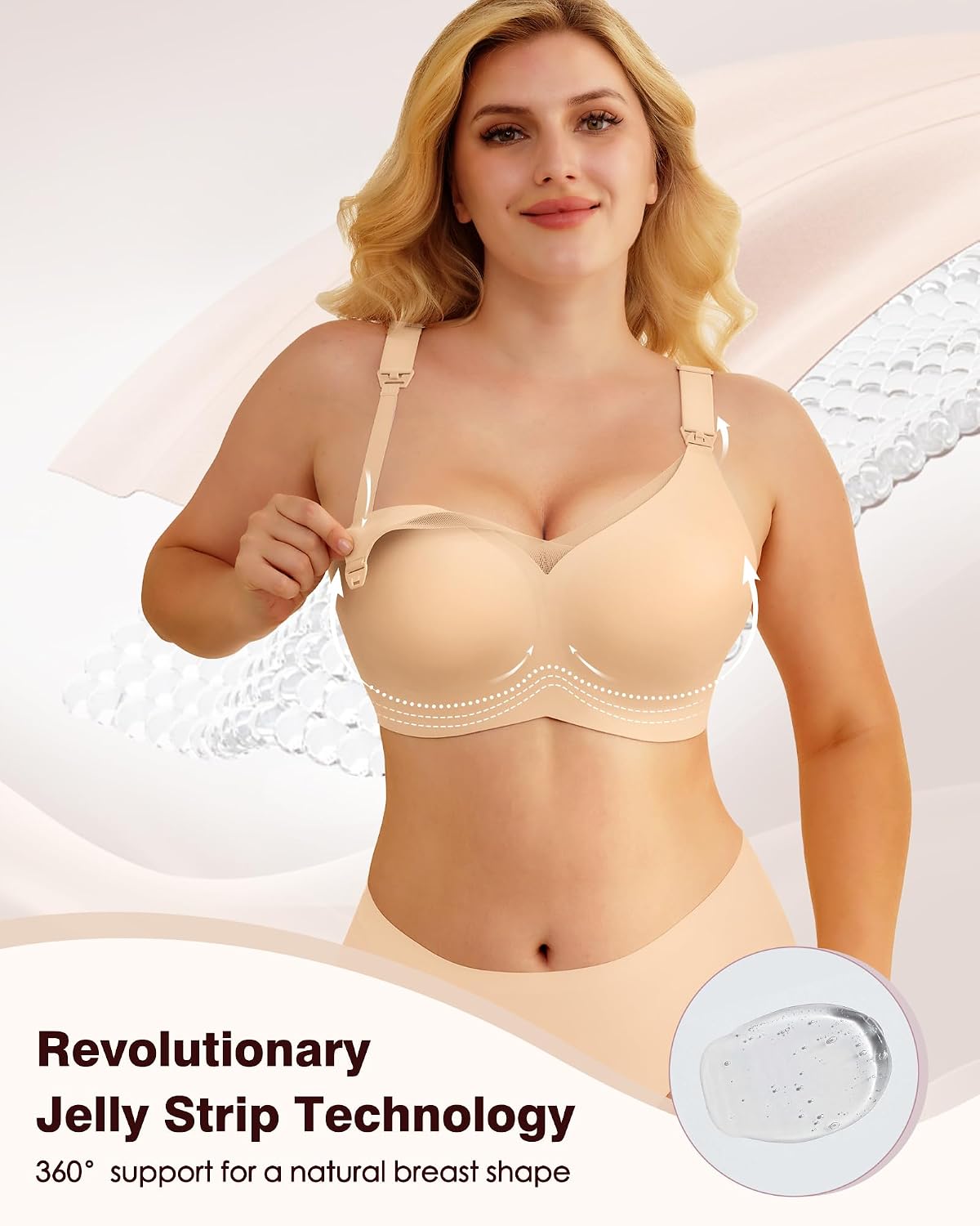 As Fairy Mesh Lace Seamless Nursing Bra for Maternity — image 4