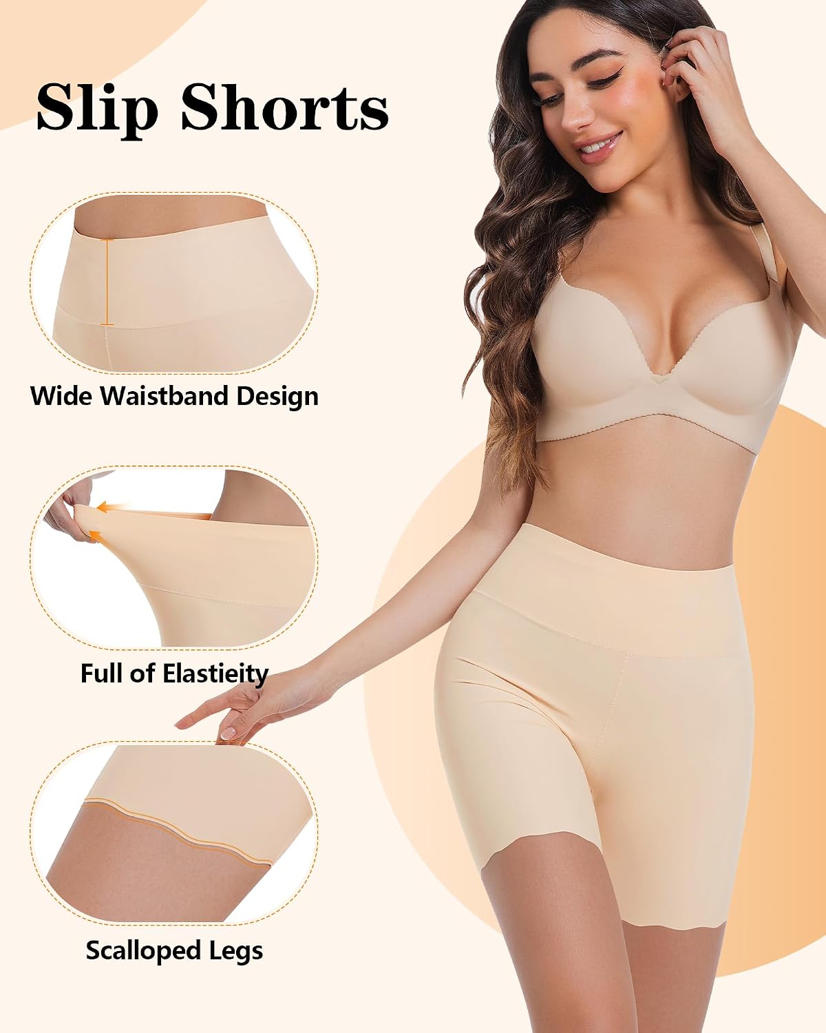 Blueinn High Waisted Cooling Slip Shorts — image 4