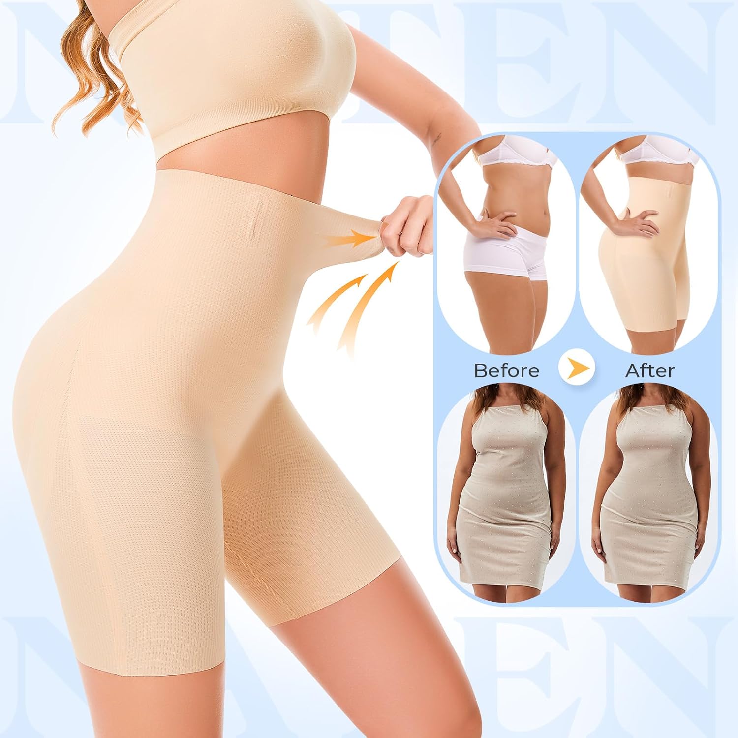 NaTen High Waist Tummy Control Butt Lifter Panties — image 4