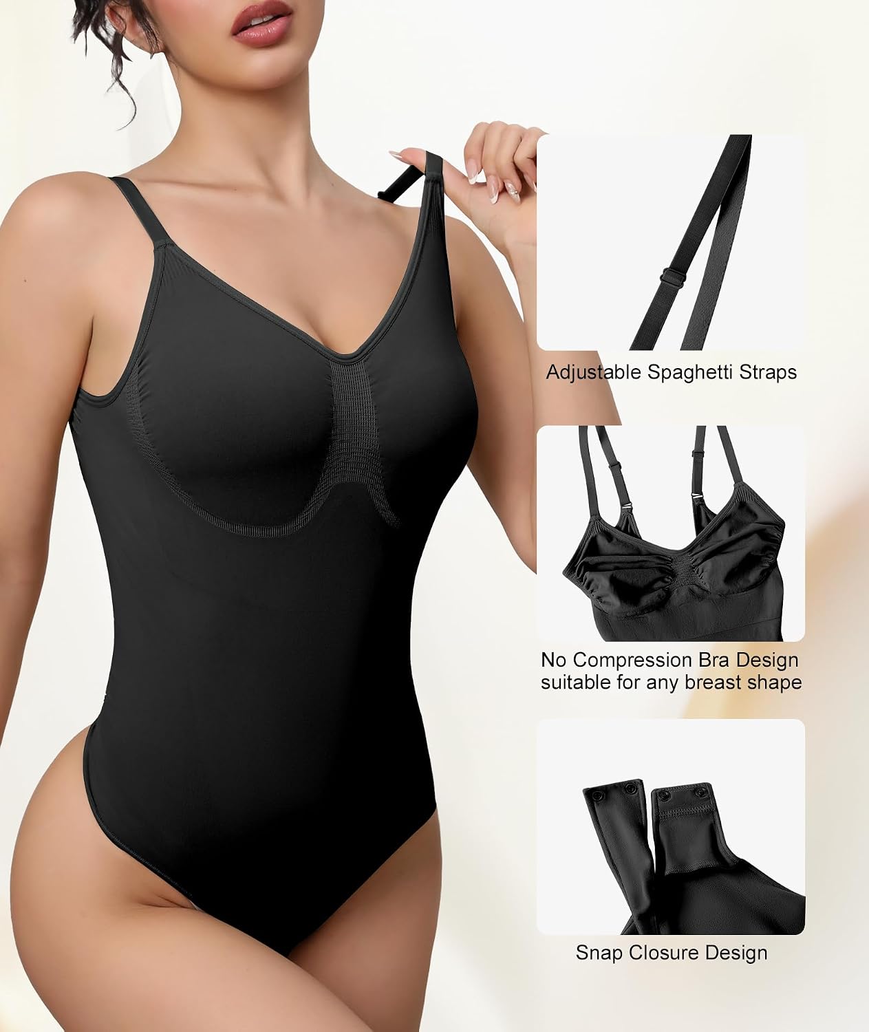 Mobeso Seamless Low Back Thong Bodysuit — image 2