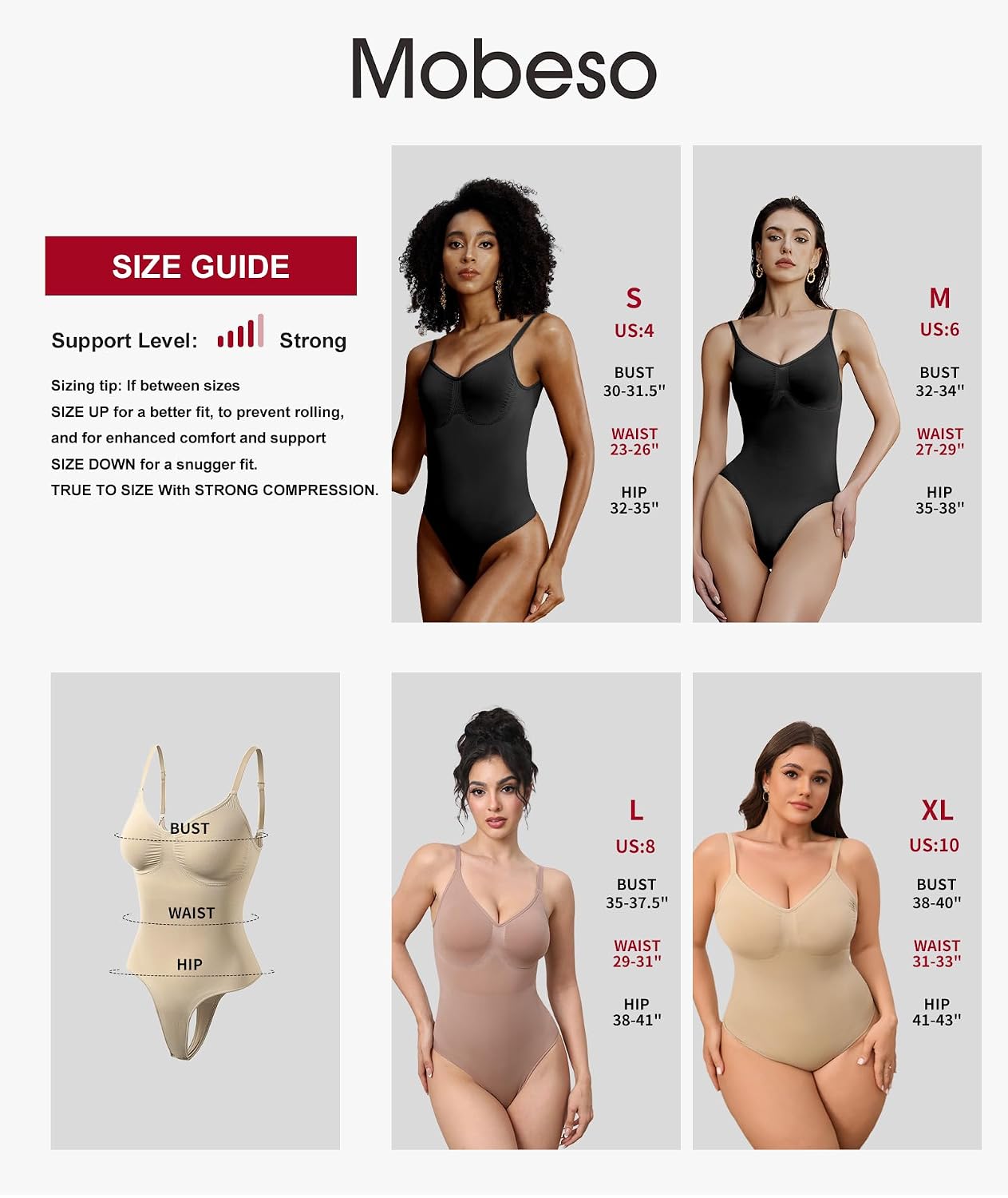 Mobeso Seamless Low Back Thong Bodysuit — image 5