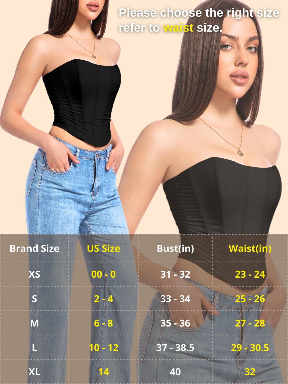 ChiaoLezhee Women's Lace-Up Corset Top — image 6