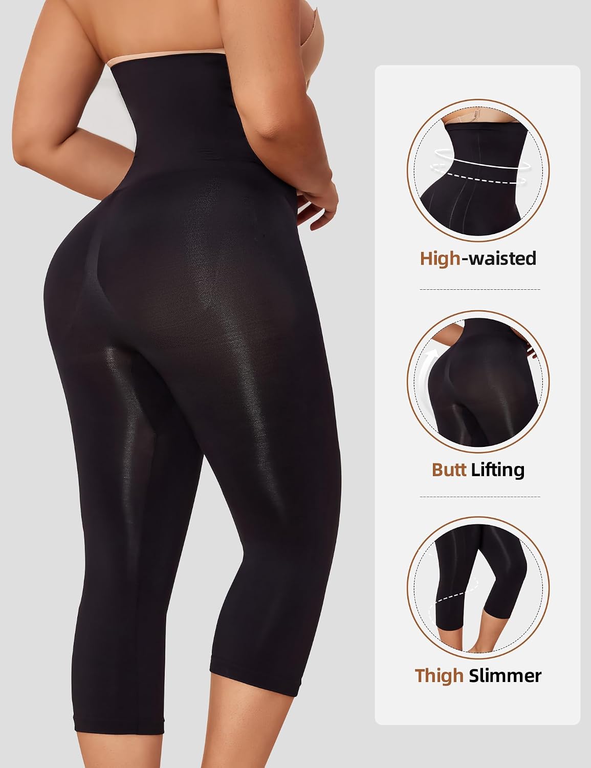 High Waisted Tummy Control Shapewear Leggings — image 2