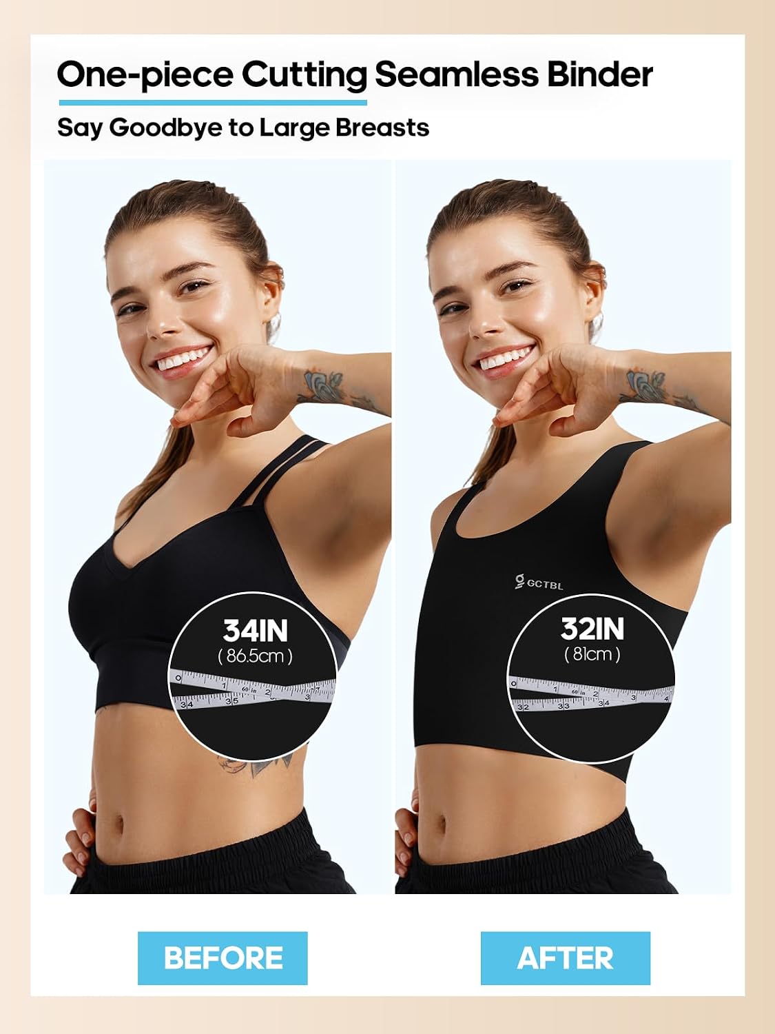 GCTBL Seamless Chest Binder for Transgender FTM — image 5
