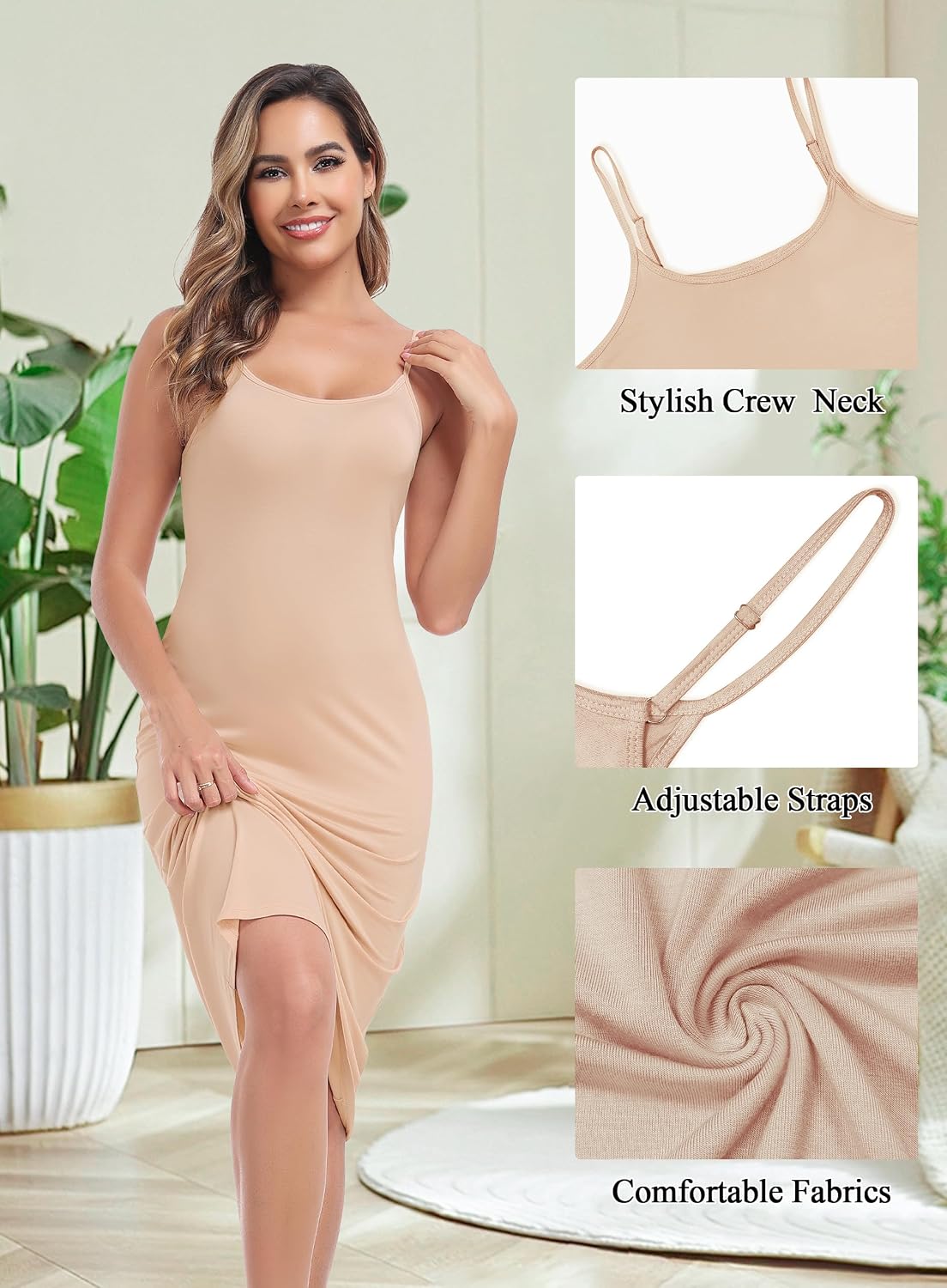 Lovasy Women's Full Slip Mini Dress — image 4