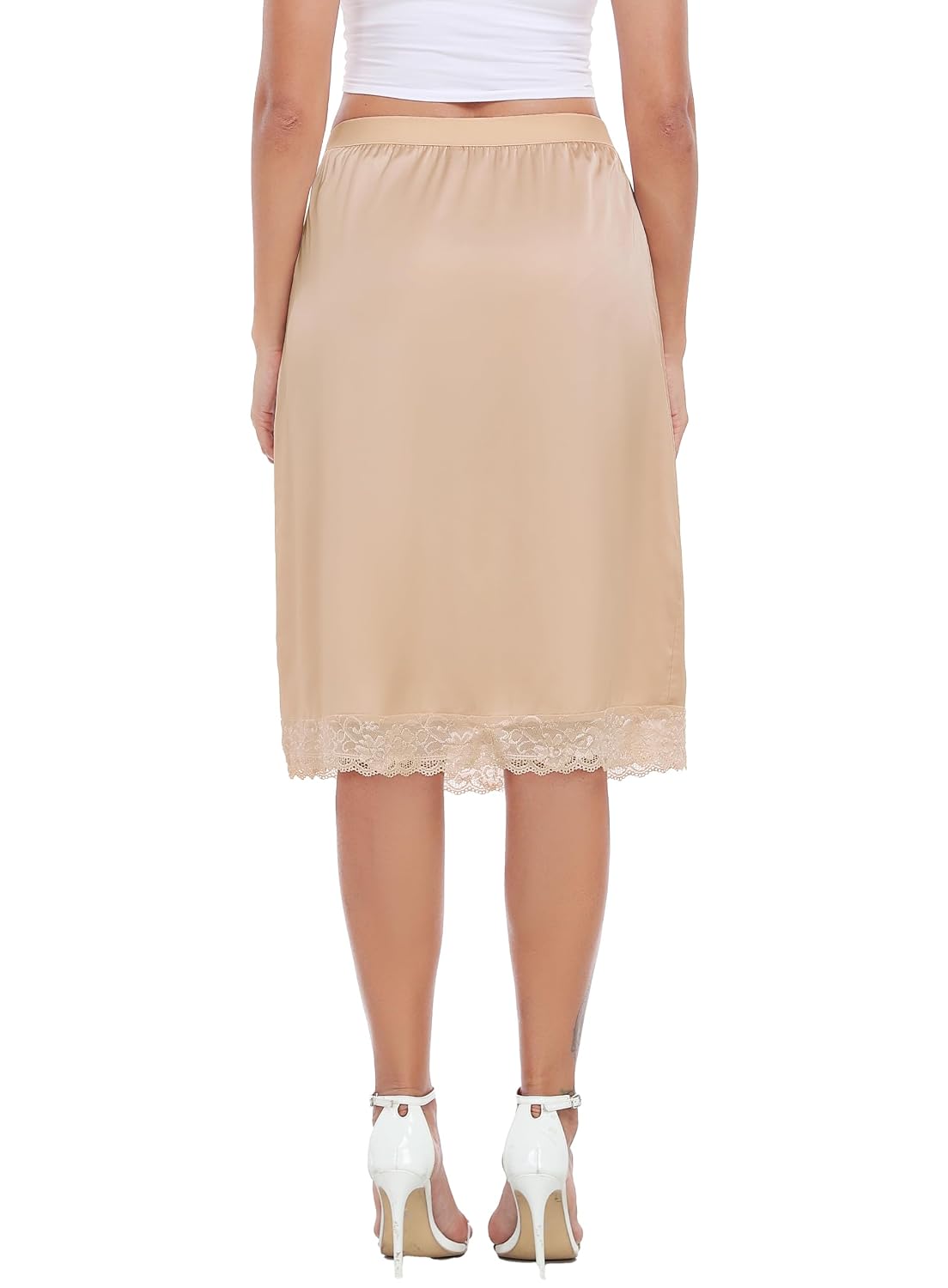 Lovasy Women's Satin Lace Half Slip — image 7