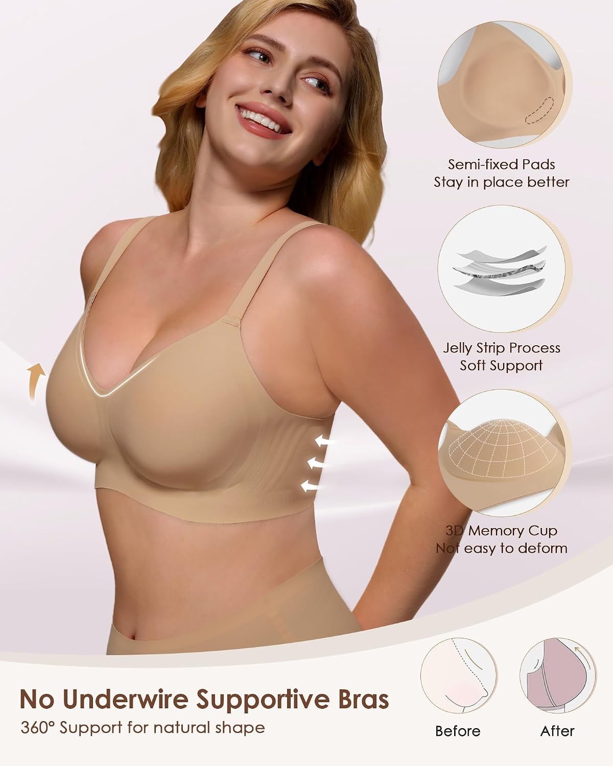 As Fairy Wireless Full Coverage Seamless Comfort Bra — image 2