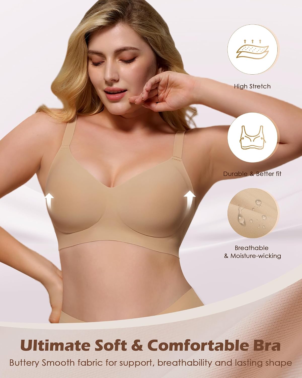 As Fairy Wireless Full Coverage Seamless Comfort Bra — image 3