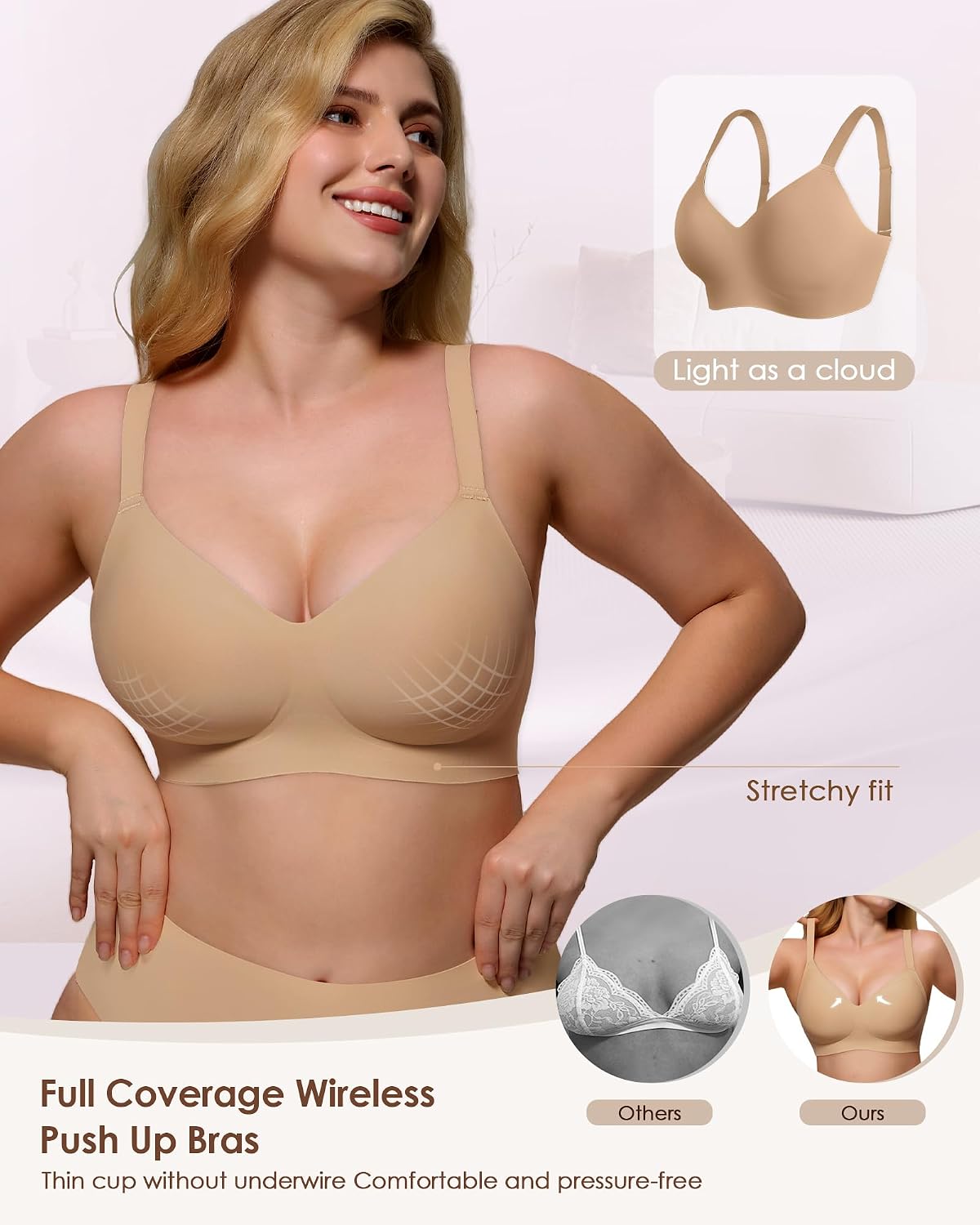 As Fairy Wireless Full Coverage Seamless Comfort Bra — image 5