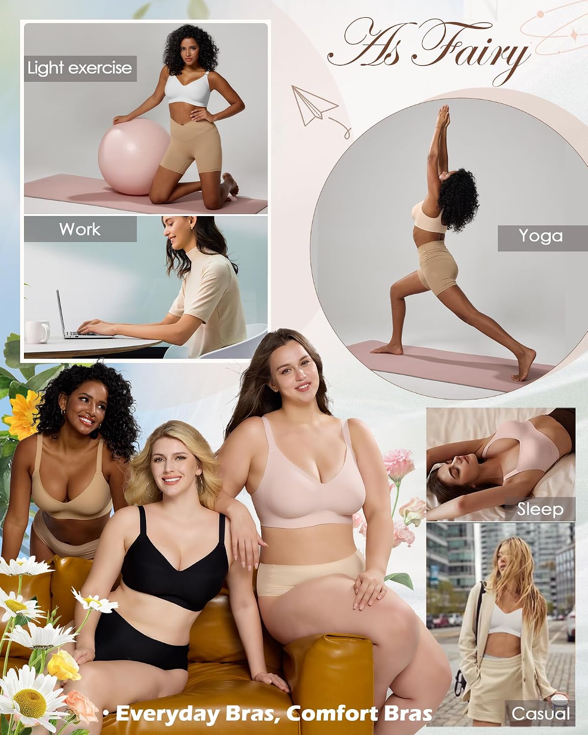 As Fairy Wireless Full Coverage Seamless Comfort Bra — image 6
