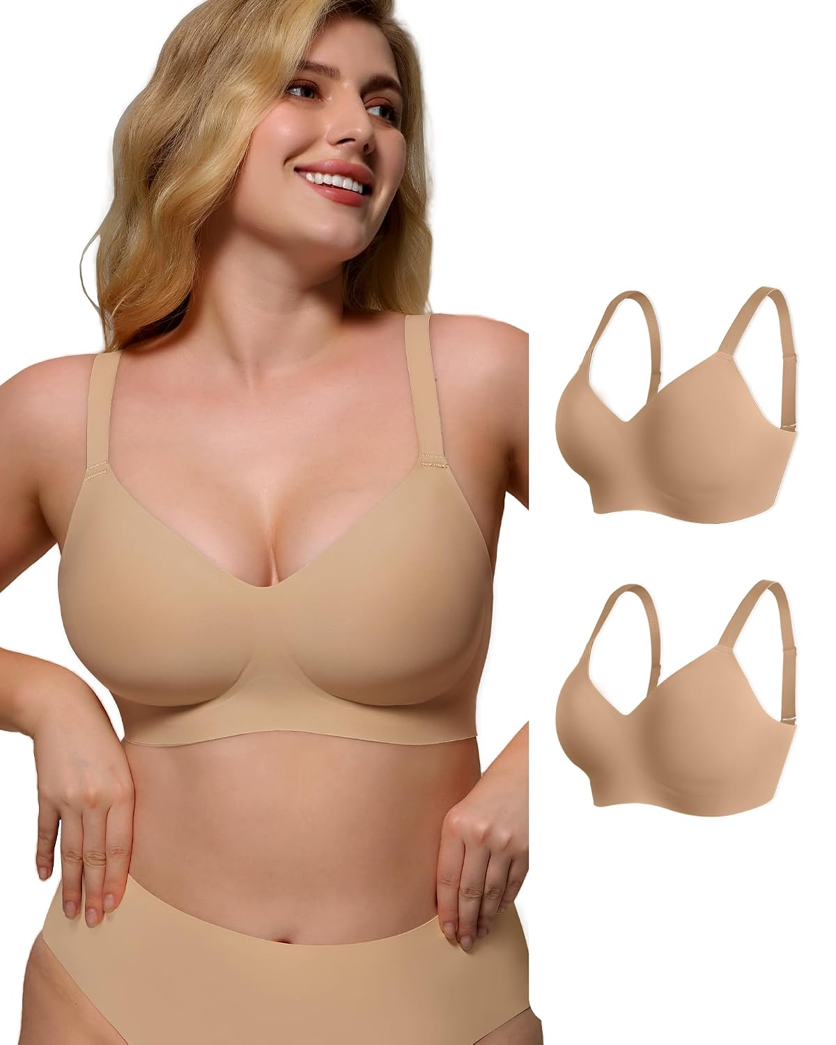 As Fairy Women's Wireless Seamless Full Coverage T-Shirt Bra — image 10
