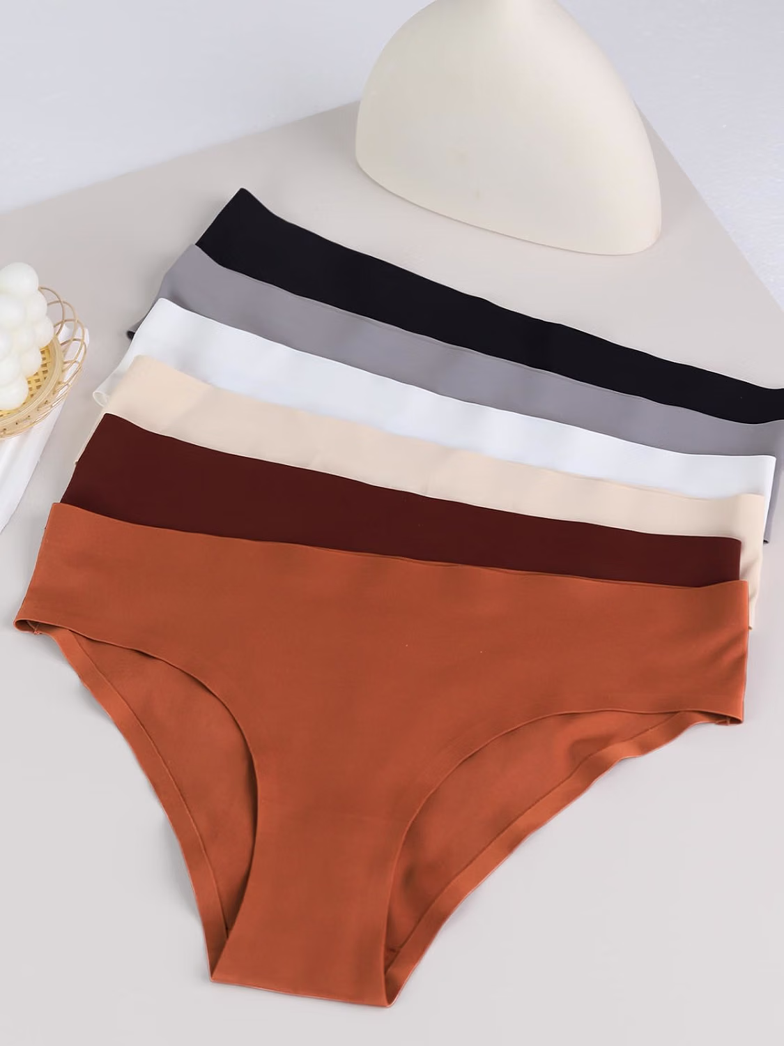 Kiqnsam Women's Seamless No Show Bikini Panties — image 3