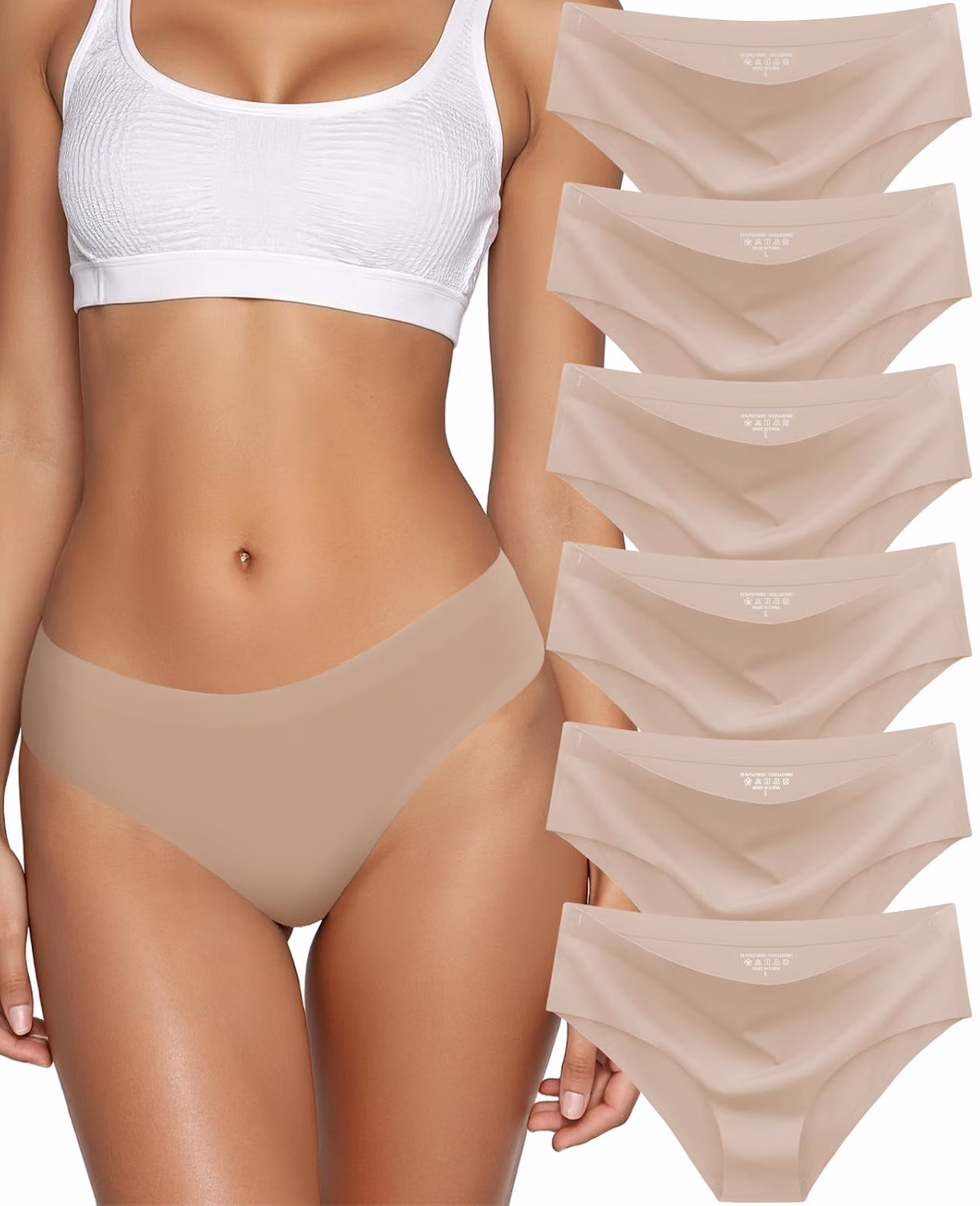 Kiqnsam Women's Seamless No Show Bikini Panties — image 10