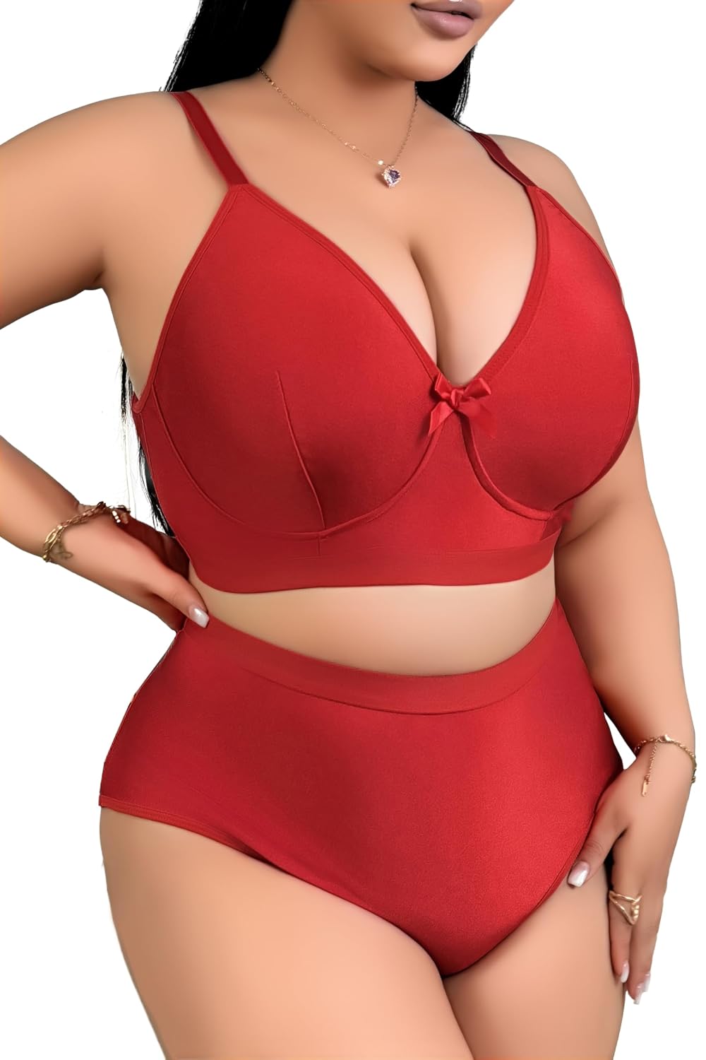 SecWpnConfy Plus Size Sheer Lingerie Set — image 5