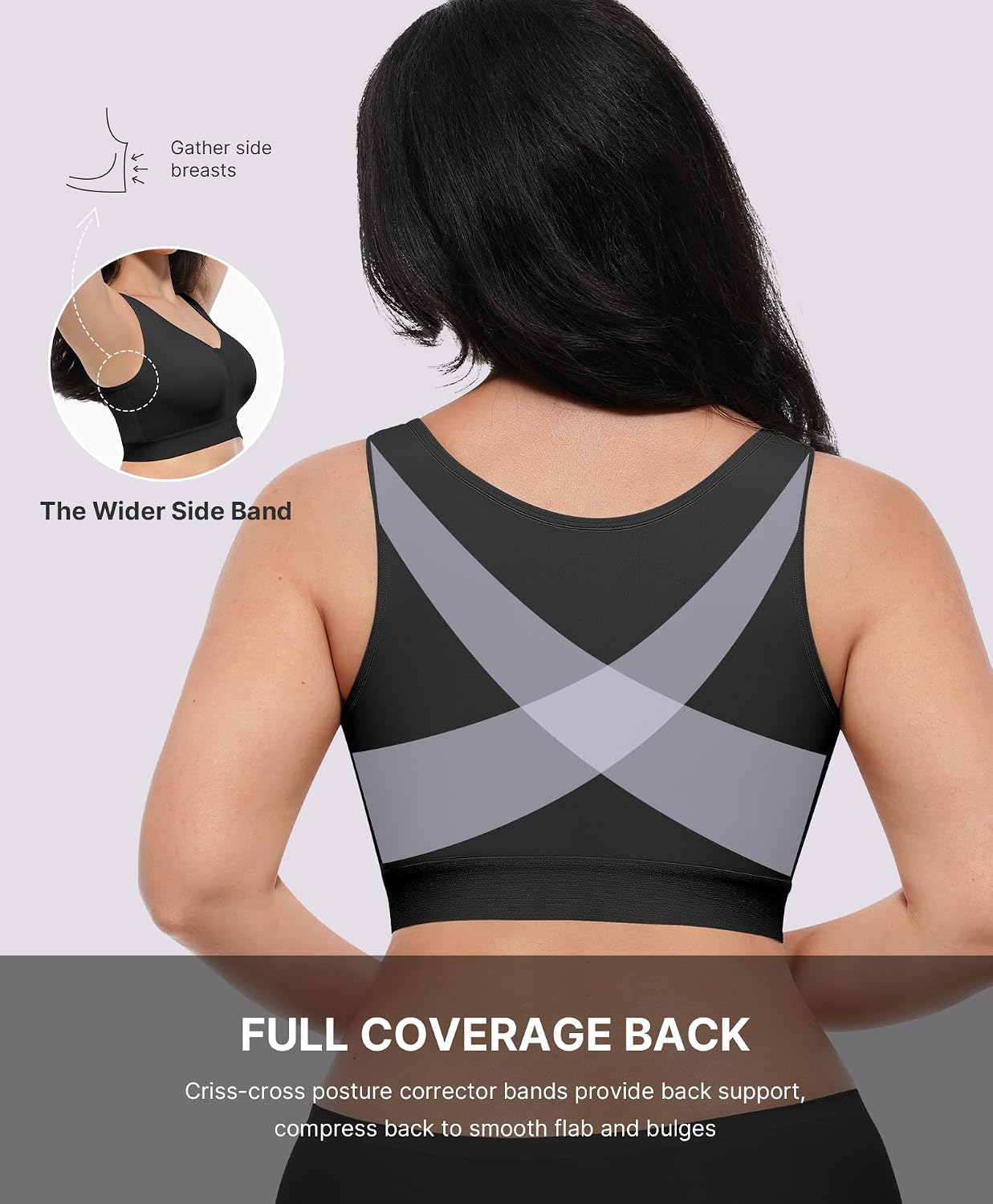 SHAPELLX Front Closure Post Surgery Compression Bra — image 3