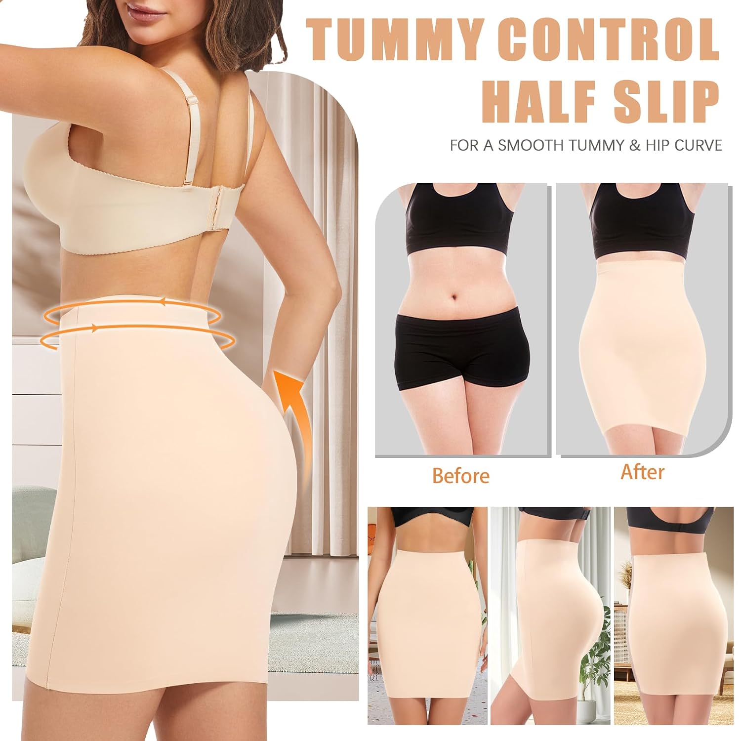 ONEW Seamless Tummy Control Half Slip — image 3