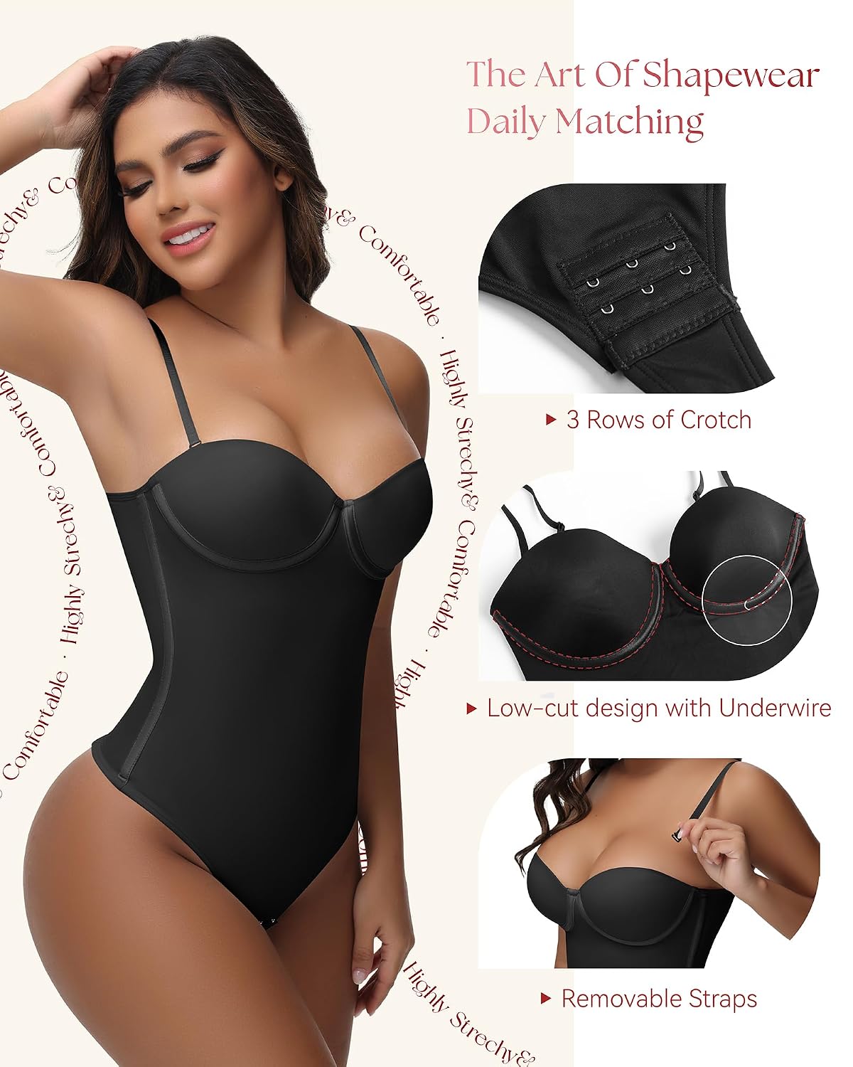 SHAPSHE Strapless Shapewear Corset Bodysuit — image 3