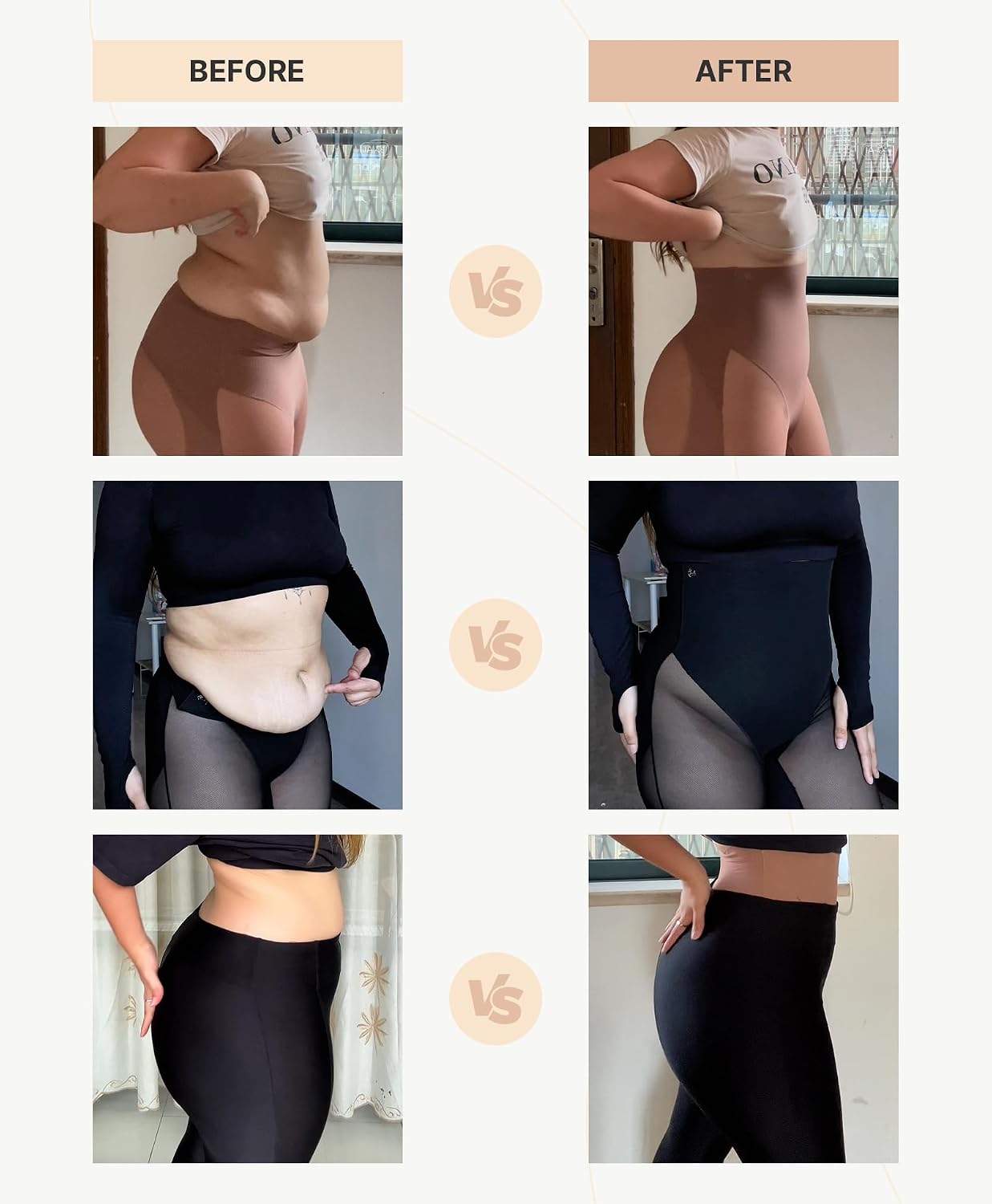SHAPELLX High Waist Tummy Control Capri Leggings — image 4