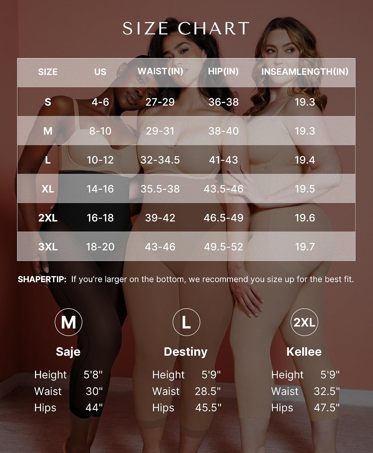 SHAPELLX Women's High Waist Body Shaper Panties — image 6