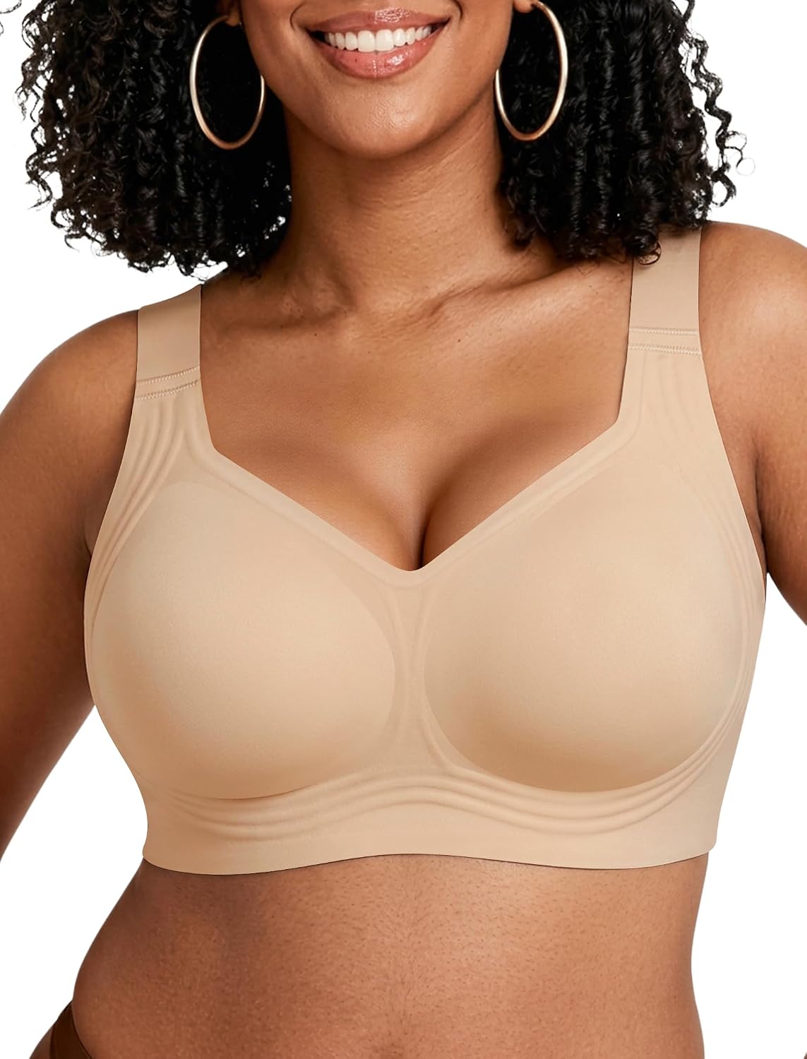 Easybunny Plus Size Wireless Minimizer Bra