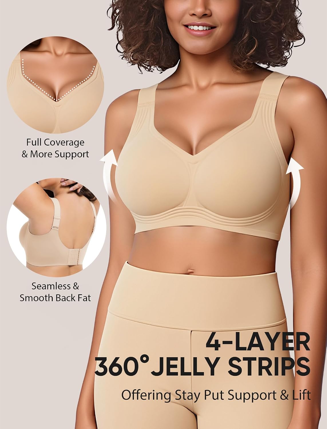 Easybunny Plus Size Wireless Minimizer Bra — image 2