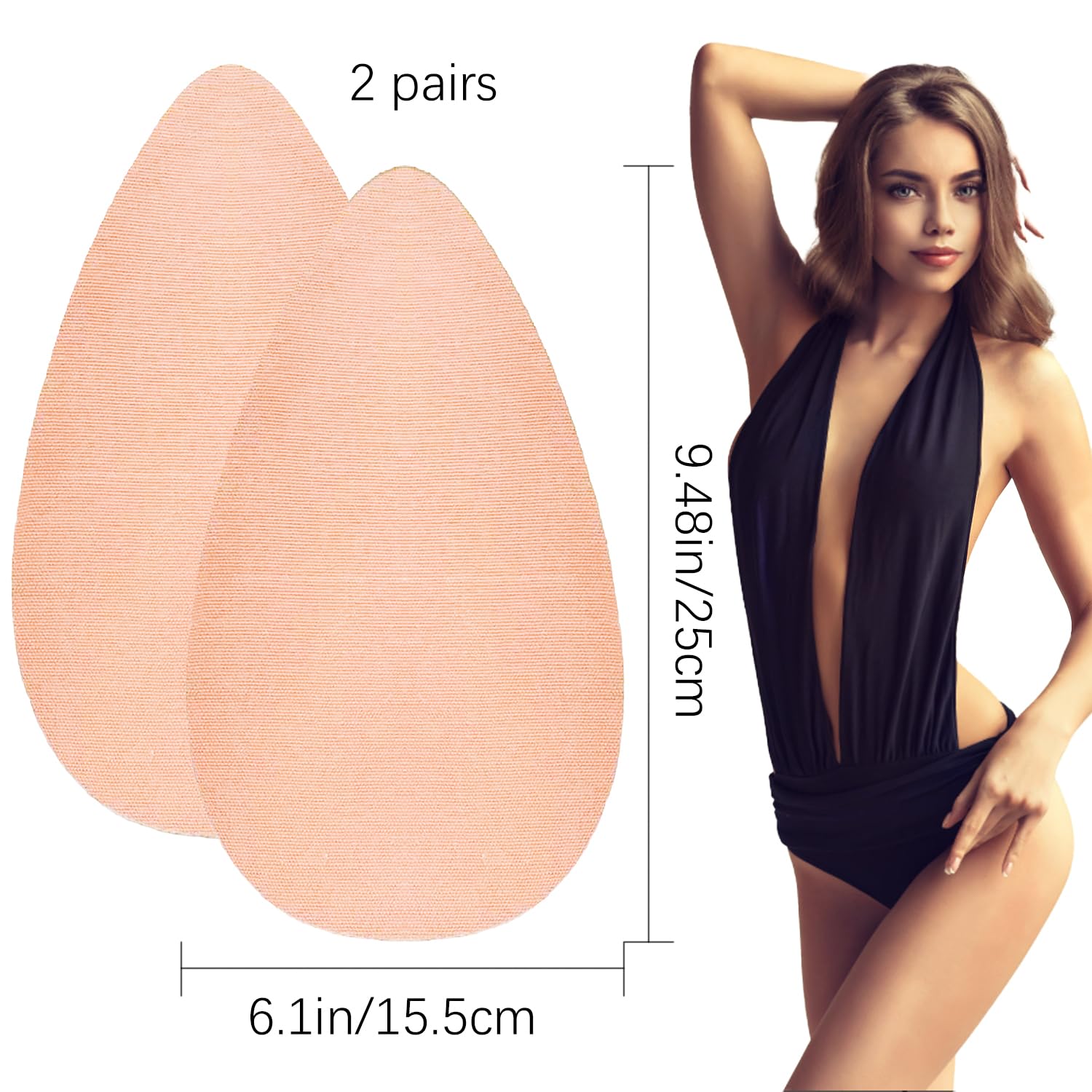 Jolbndcv Invisible Breast Lift Tape 2 Pairs — image 2
