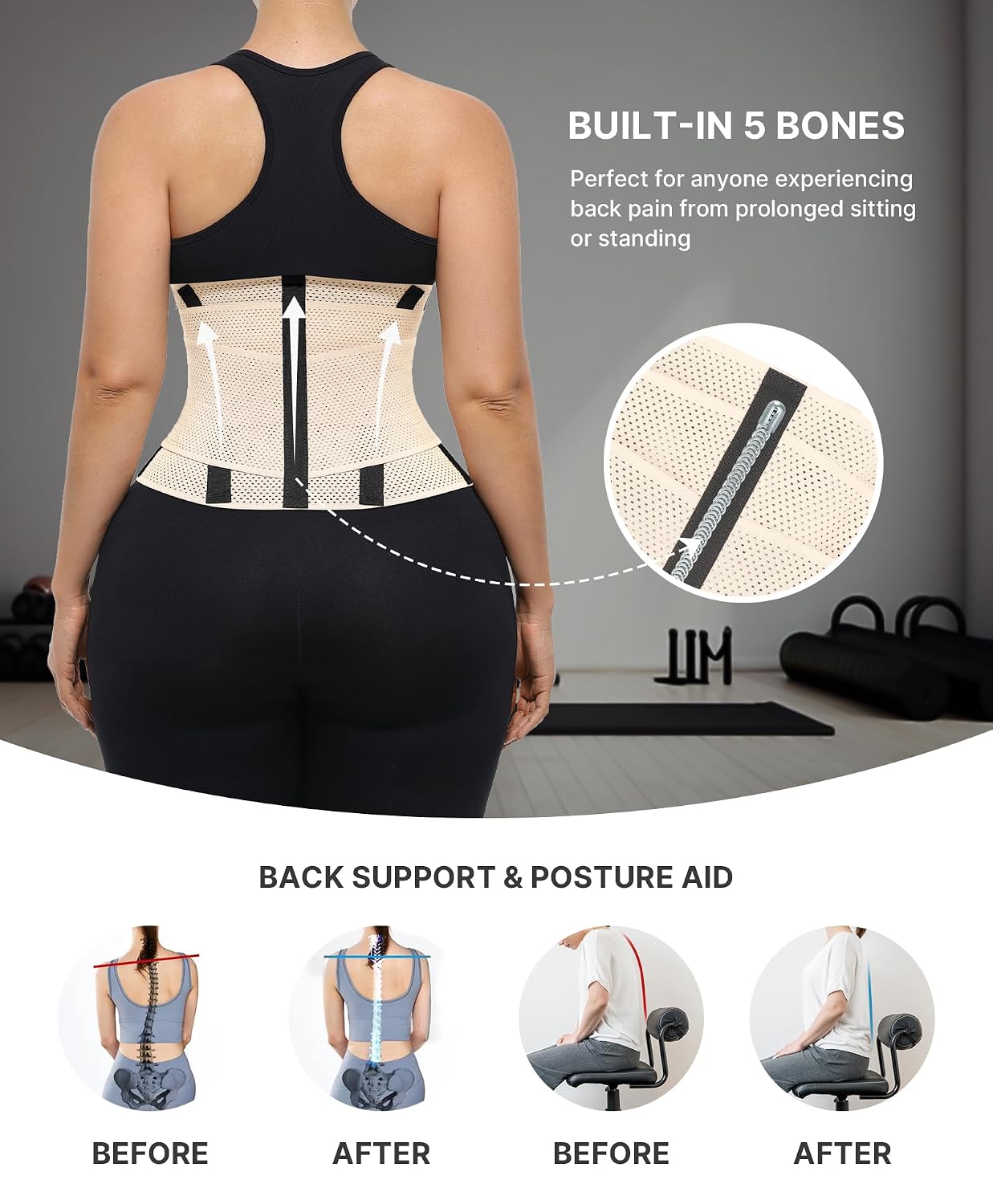 SHAPELLX Waist Trainer Cincher Corset for Women — image 4