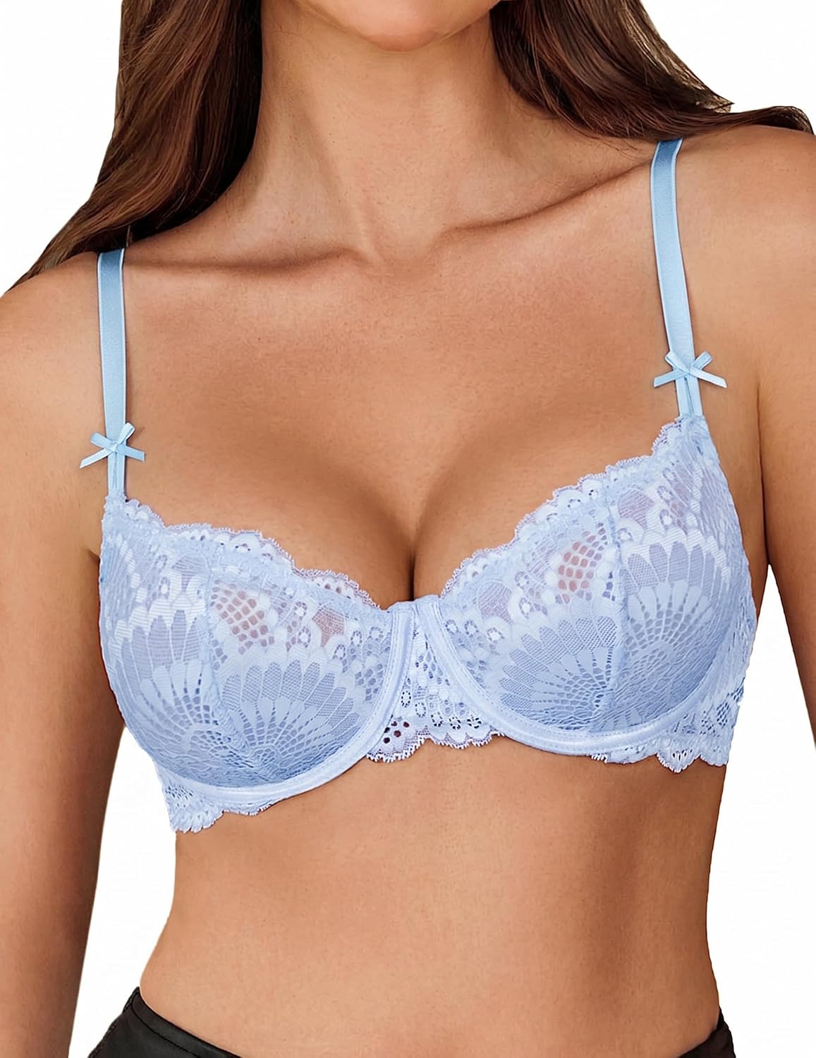 Avidlove Sheer Lace Unlined Balconette Bra — image 7