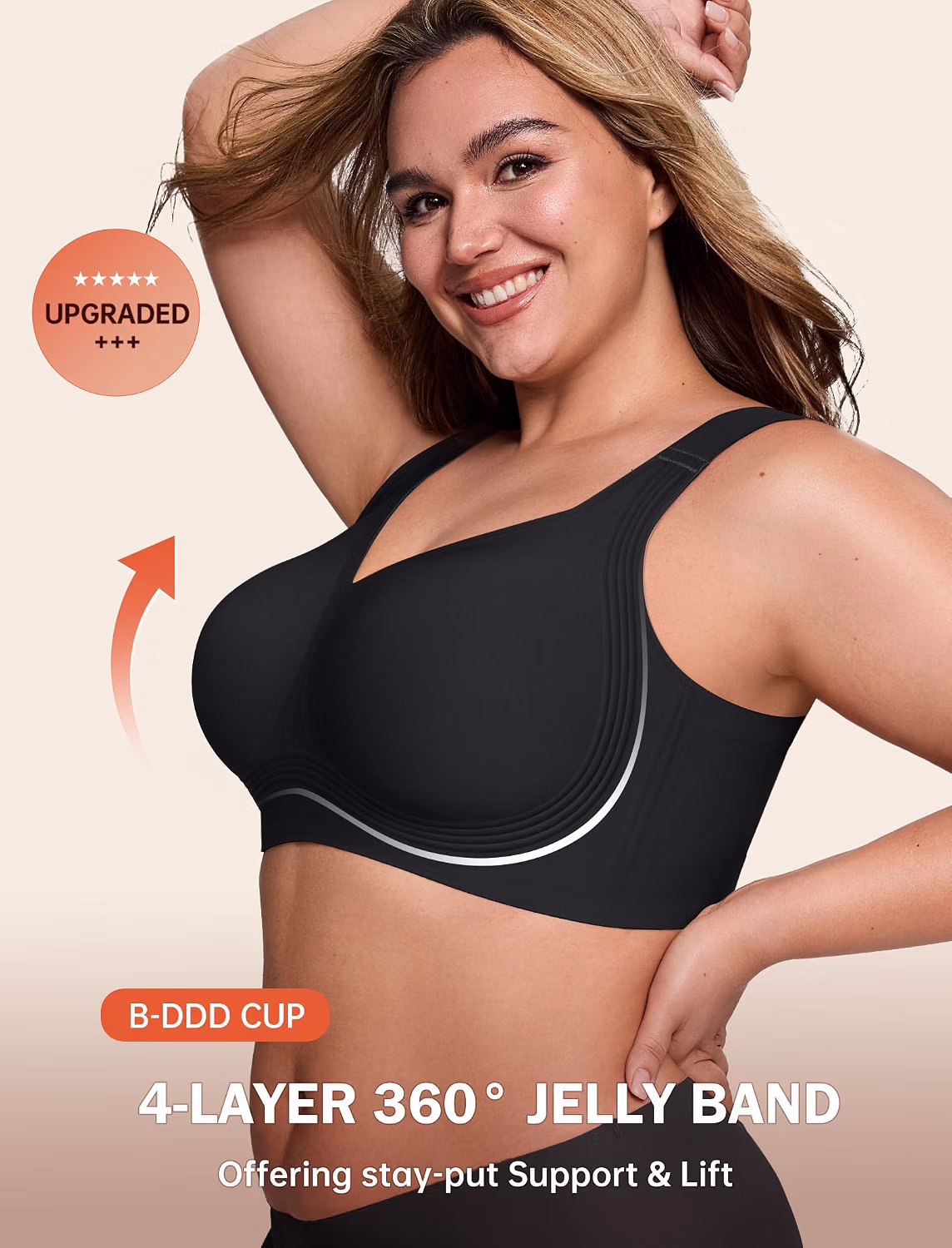 LetsJoli Jelly Bra No Underwire Push Up Supportive — image 2