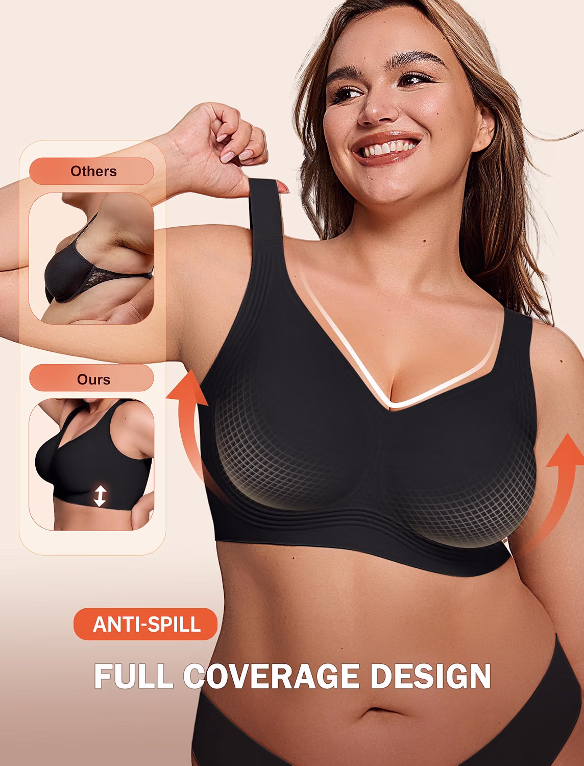 LetsJoli Jelly Bra No Underwire Push Up Supportive — image 3