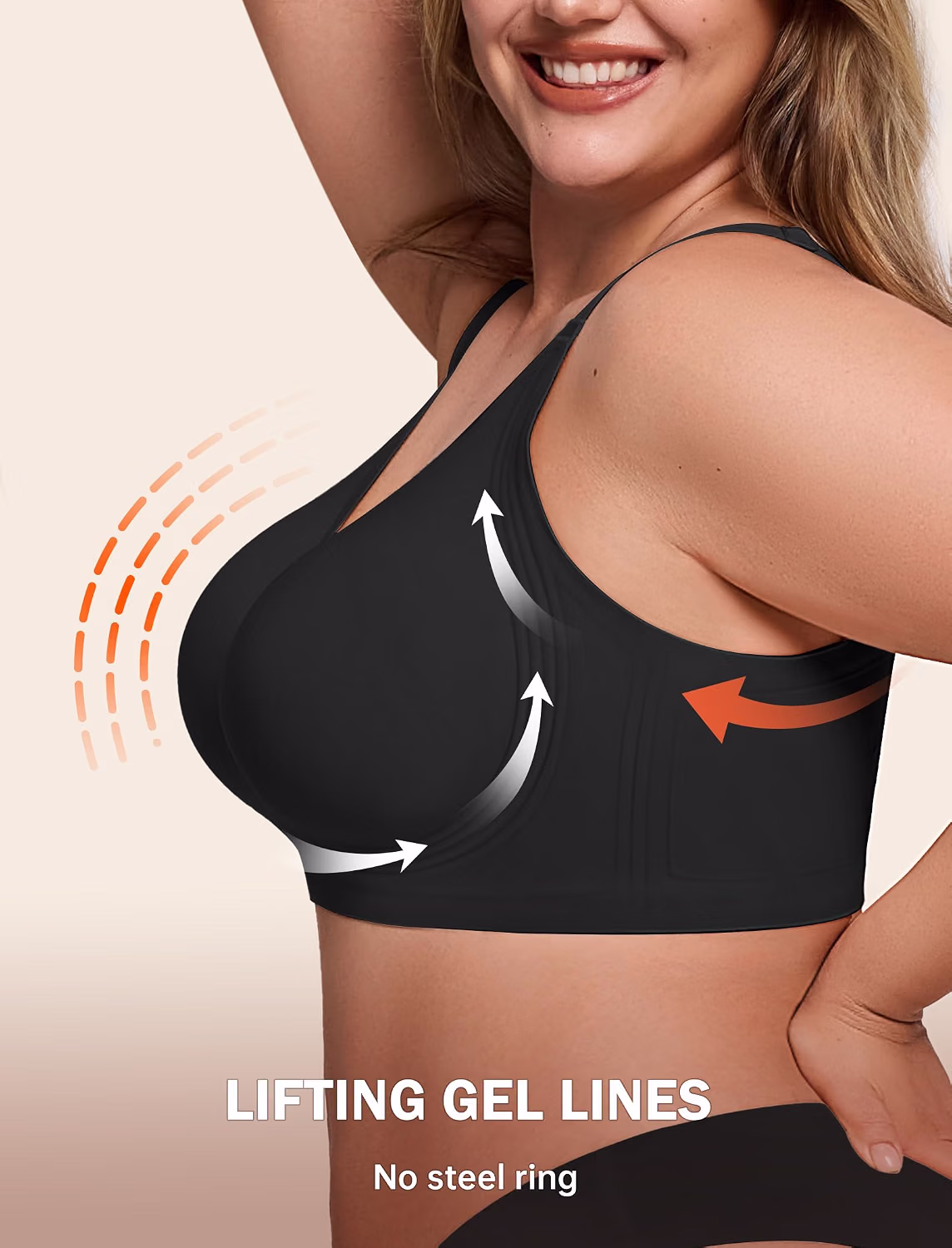 LetsJoli Jelly Bra No Underwire Push Up Supportive — image 5