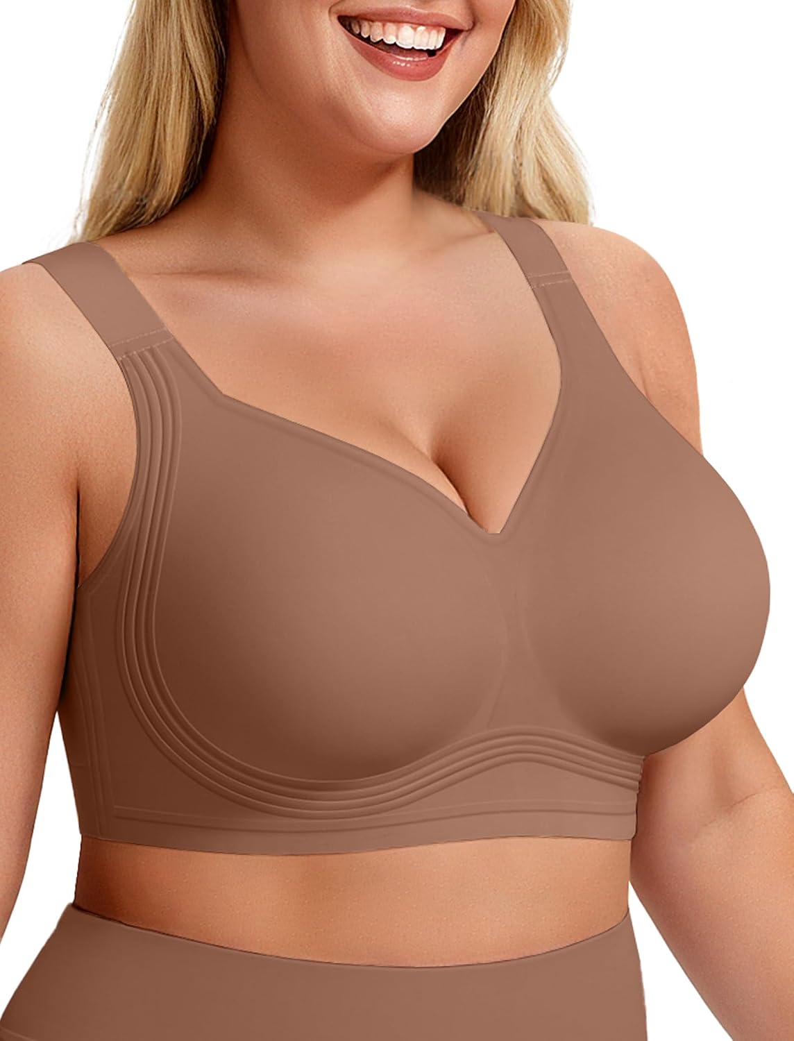 LetsJoli Women's No Underwire Push Up Bra — image 11