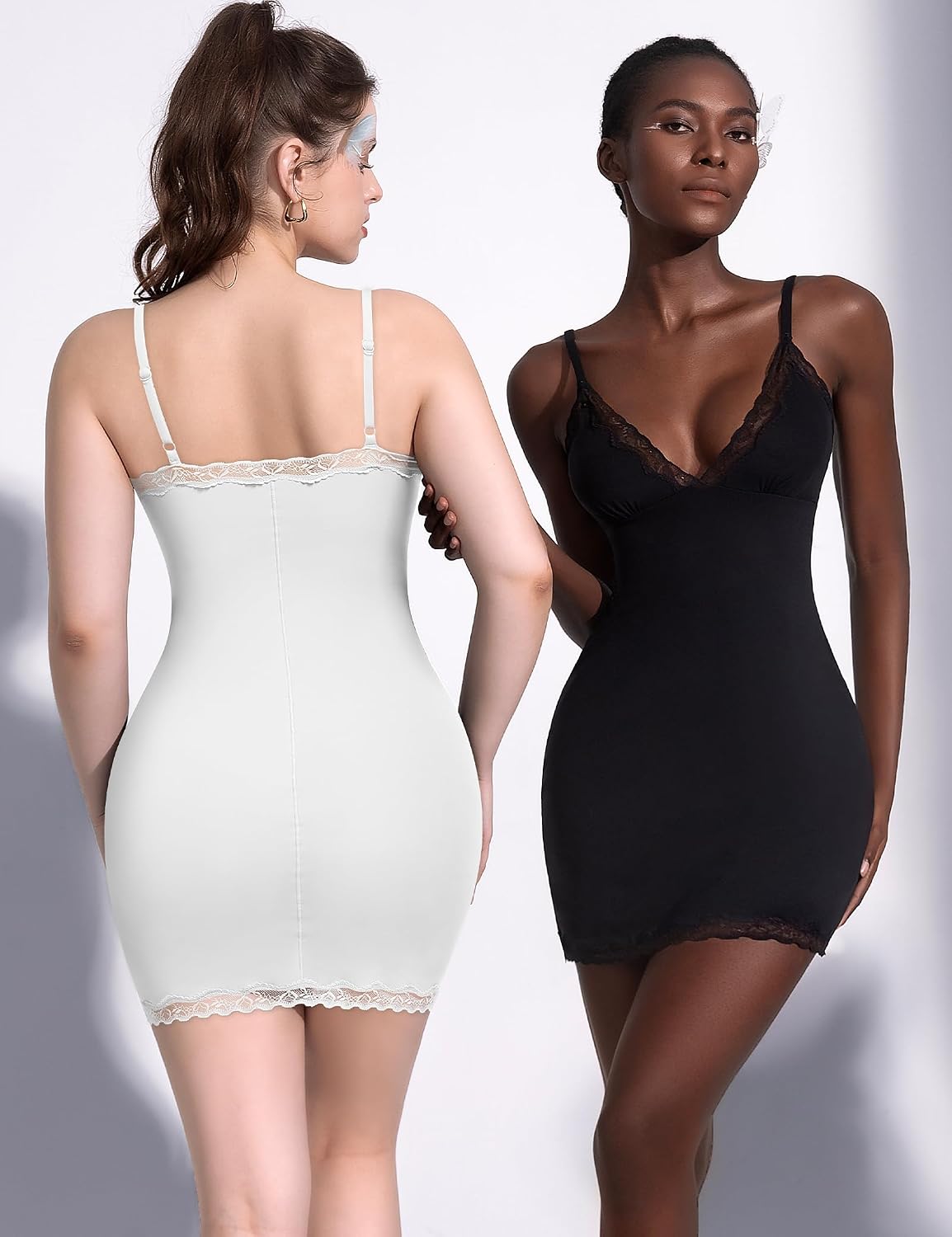Werkiss Slim Fit Lace Trim Slip Dress — image 5