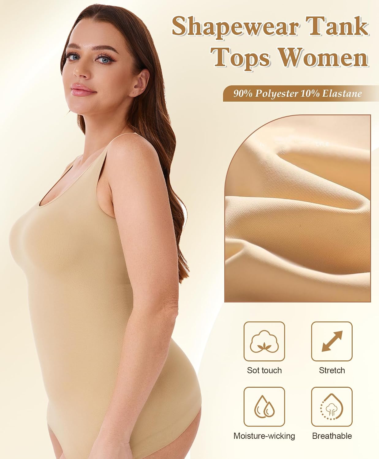 VELISDE Women's Plus Size Shapewear Tank Top — image 2