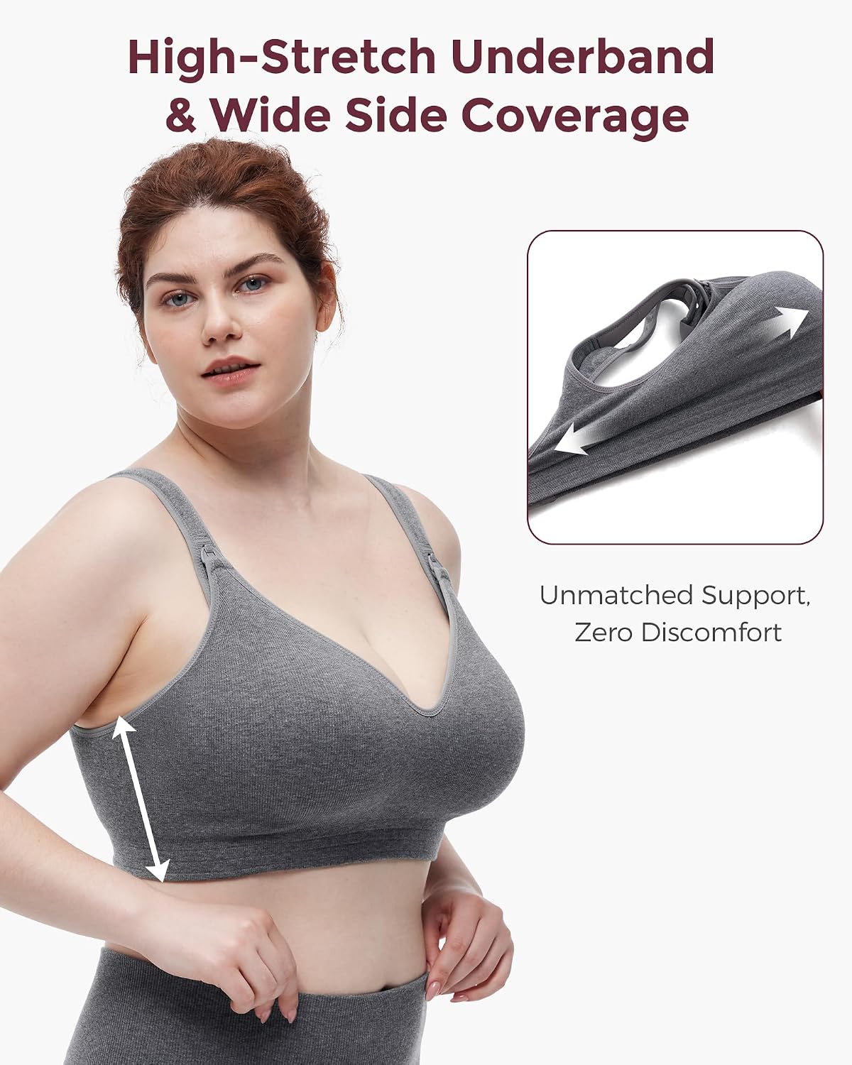 Momcozy Full Coverage Nursing Bra for Busty Moms — image 4